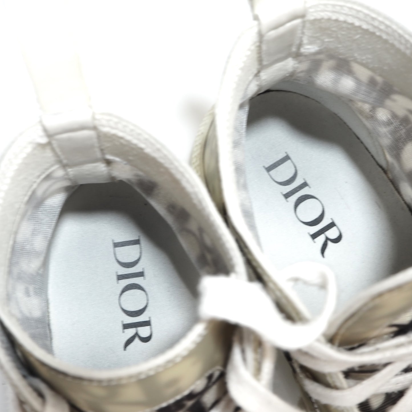 ディオール DIOR B23 オブリーク ハイカット スニーカー 42 27cm相当 ホワイト メンズ 正規品 5-HT020