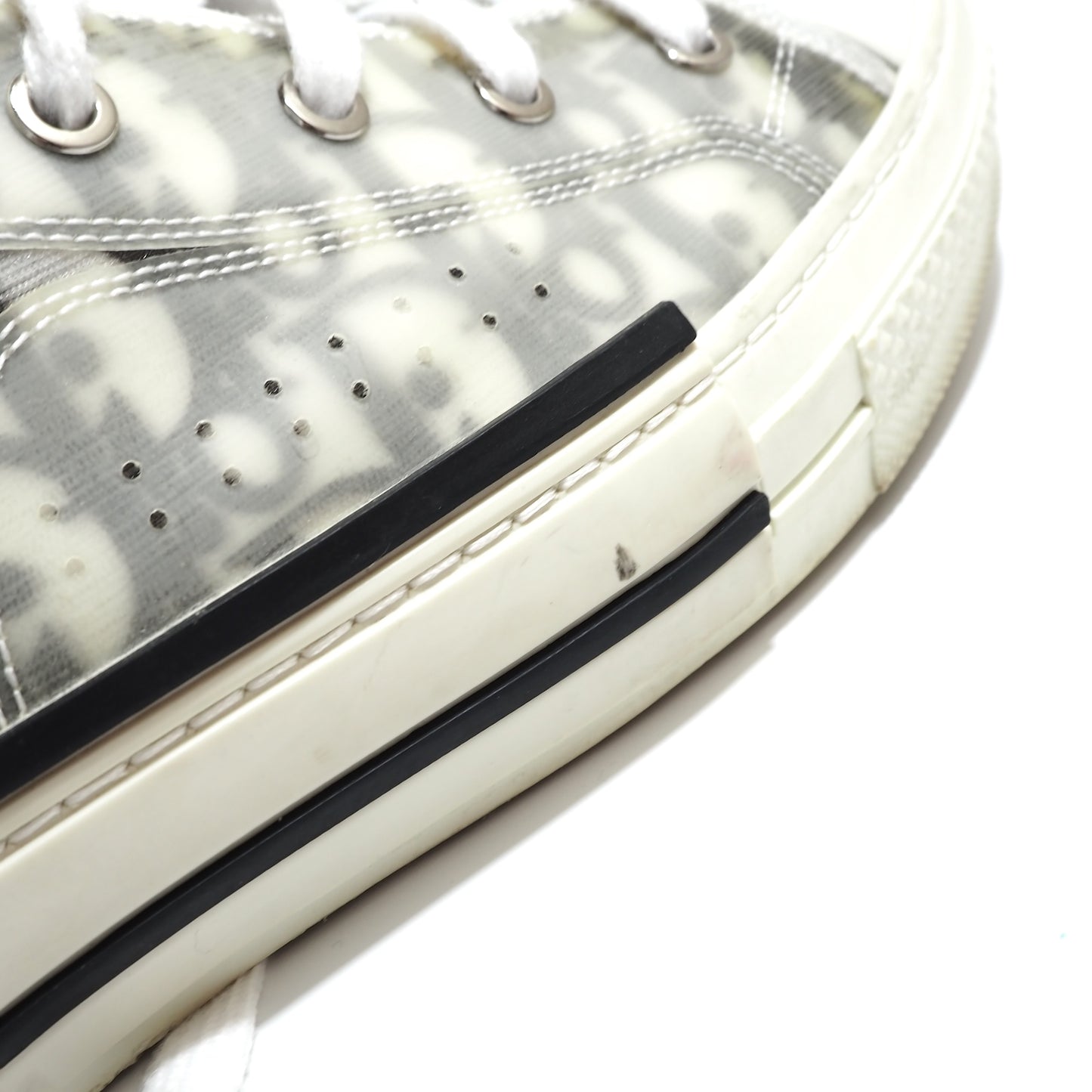 ディオール DIOR B23 オブリーク ハイカット スニーカー 42 27cm相当 ホワイト メンズ 正規品 5-HT020