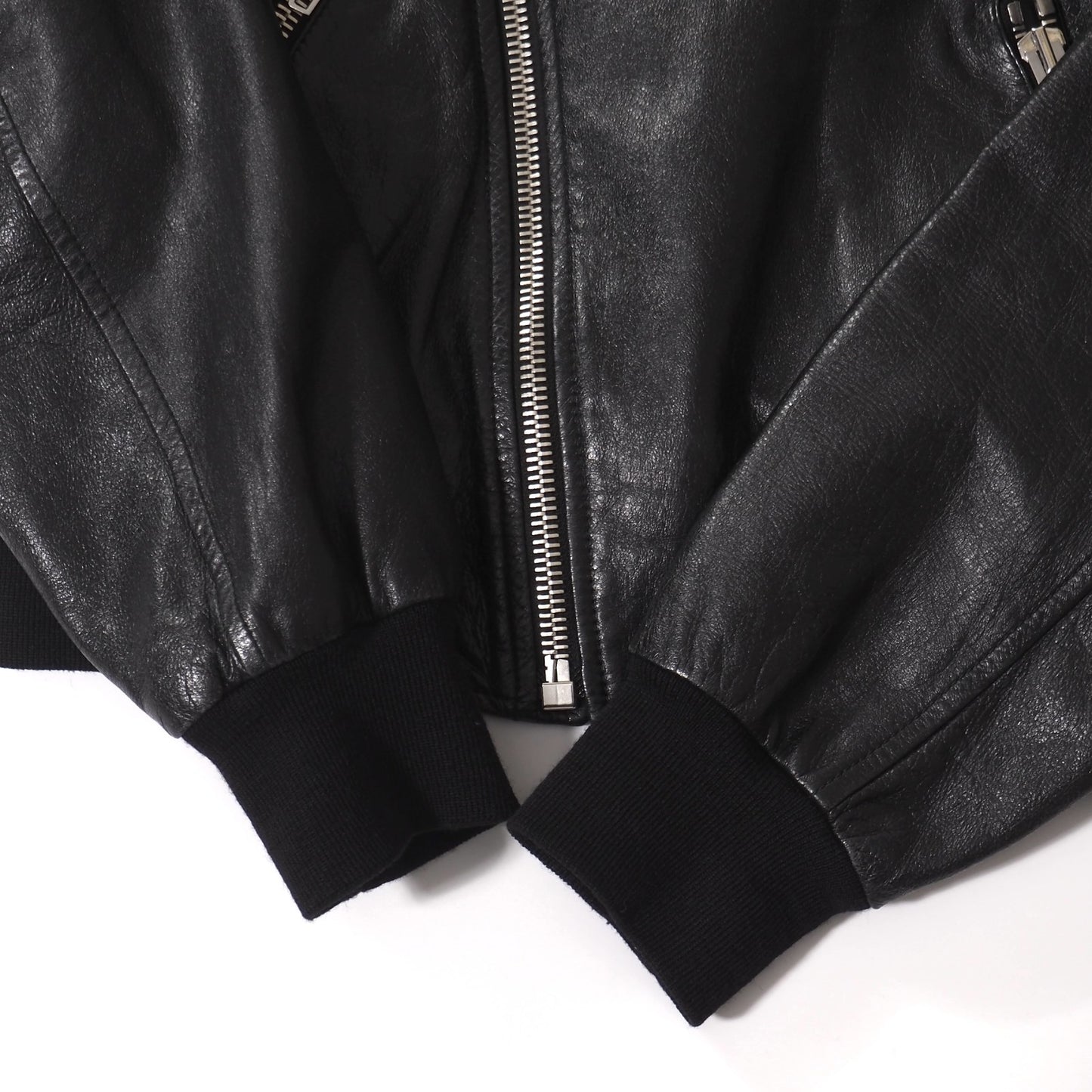 美品 セリーヌ CELINE 19SS エディ期 ラムレザー ライダース ジャケット 50 ブラック メンズ 正規品 5-KK011