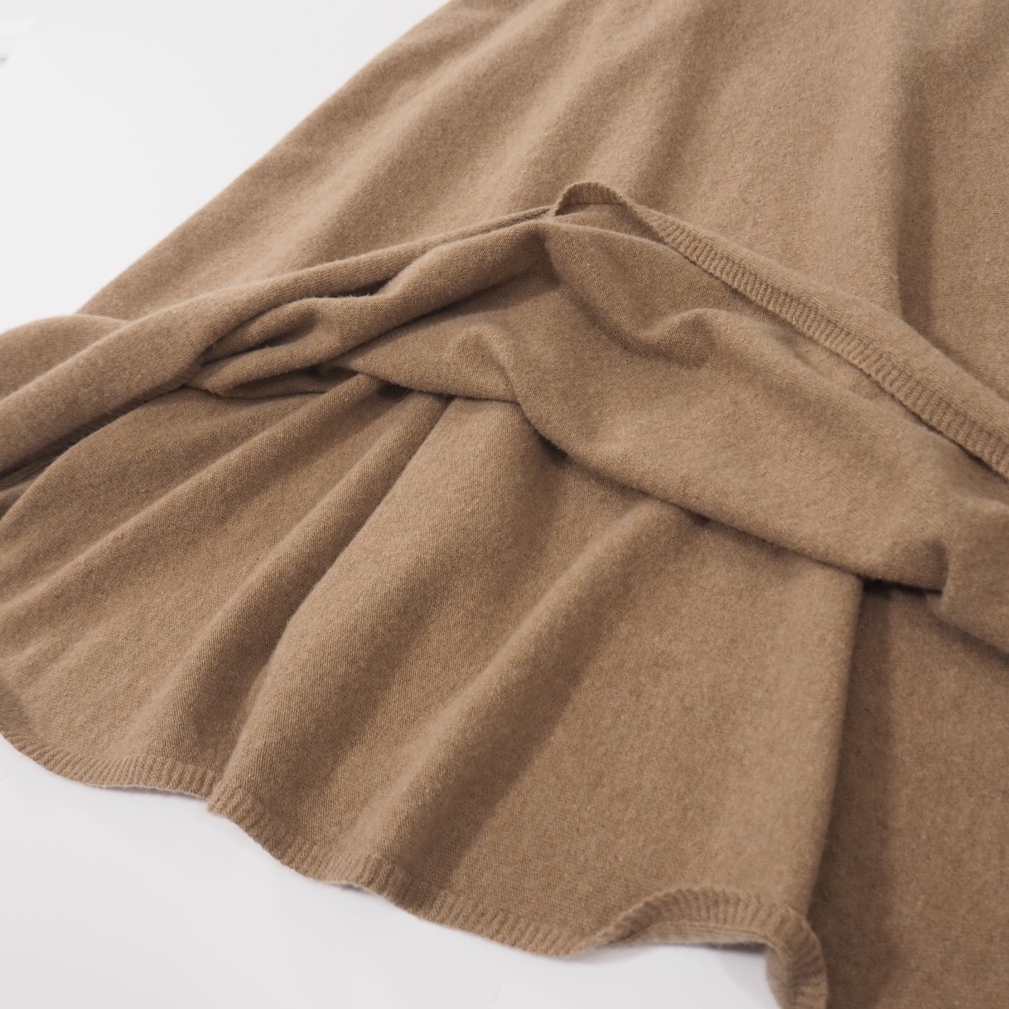 良品 エトロ ETRO 23年製 シルク切替 半袖 ニット ワンピース マキシ丈 40 ペイズリー ブラウン レディース 正規品 5-KK003