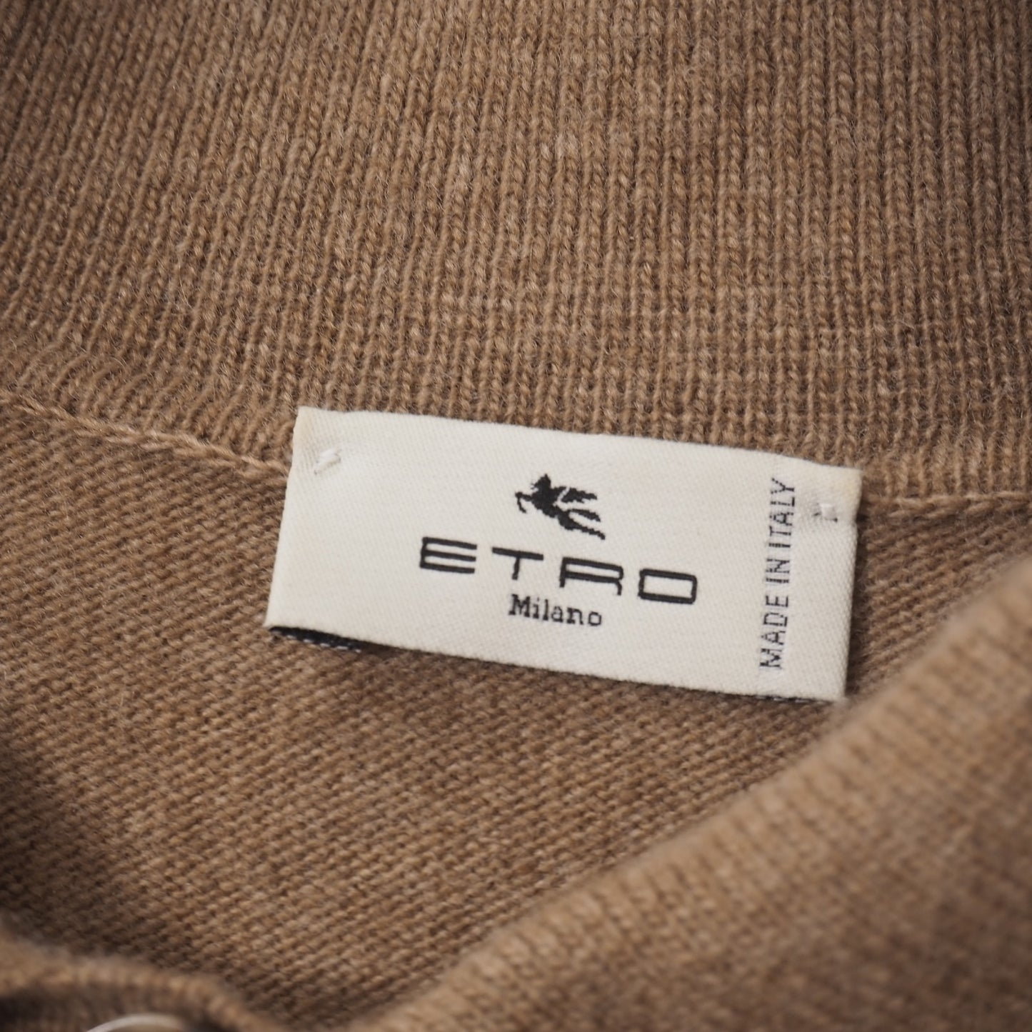 良品 エトロ ETRO 23年製 シルク切替 半袖 ニット ワンピース マキシ丈 40 ペイズリー ブラウン レディース 正規品 5-KK003