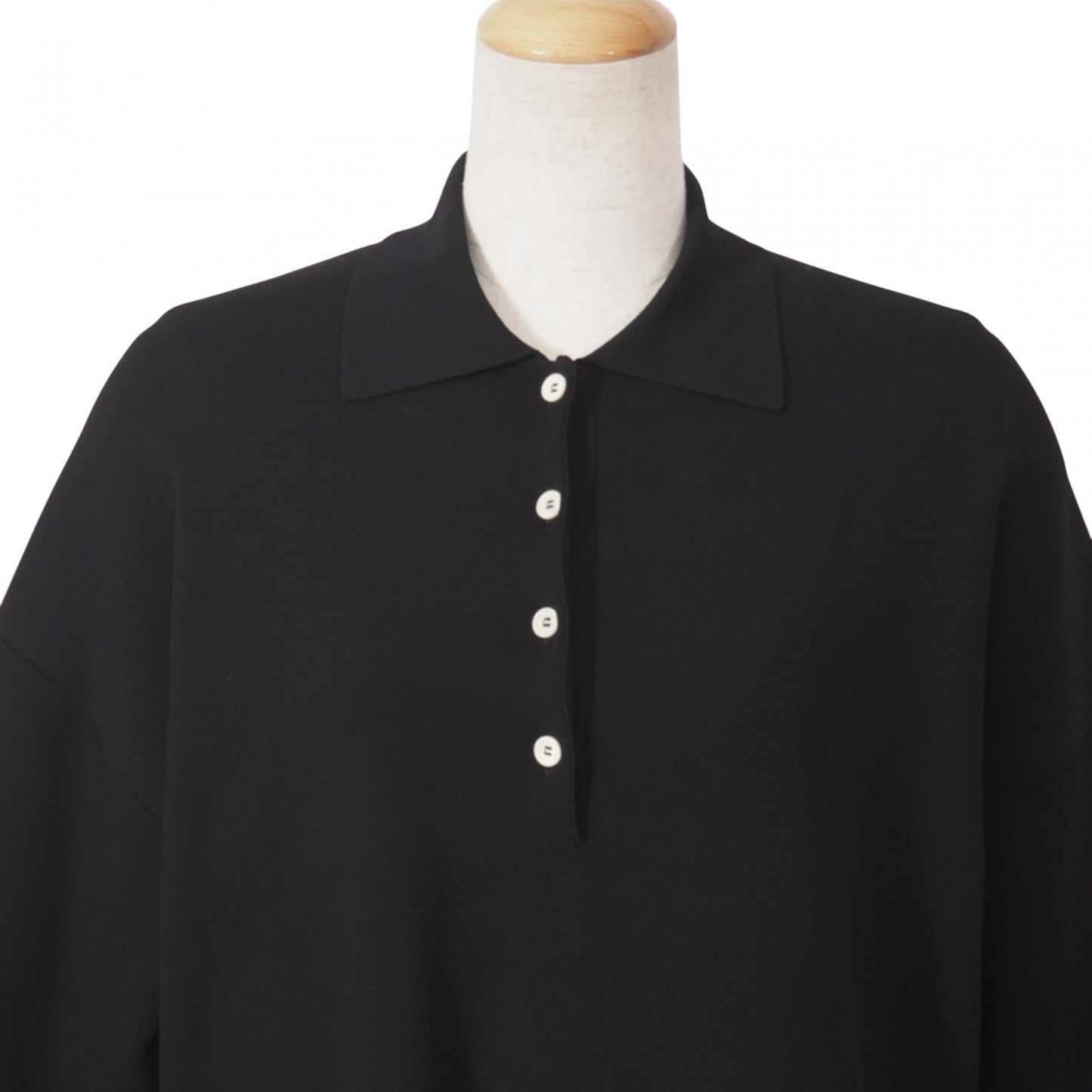 良品 ザロウ THE ROW 半袖 ニット ワンピース XS/S ブラック レディース 正規品 5-KK010