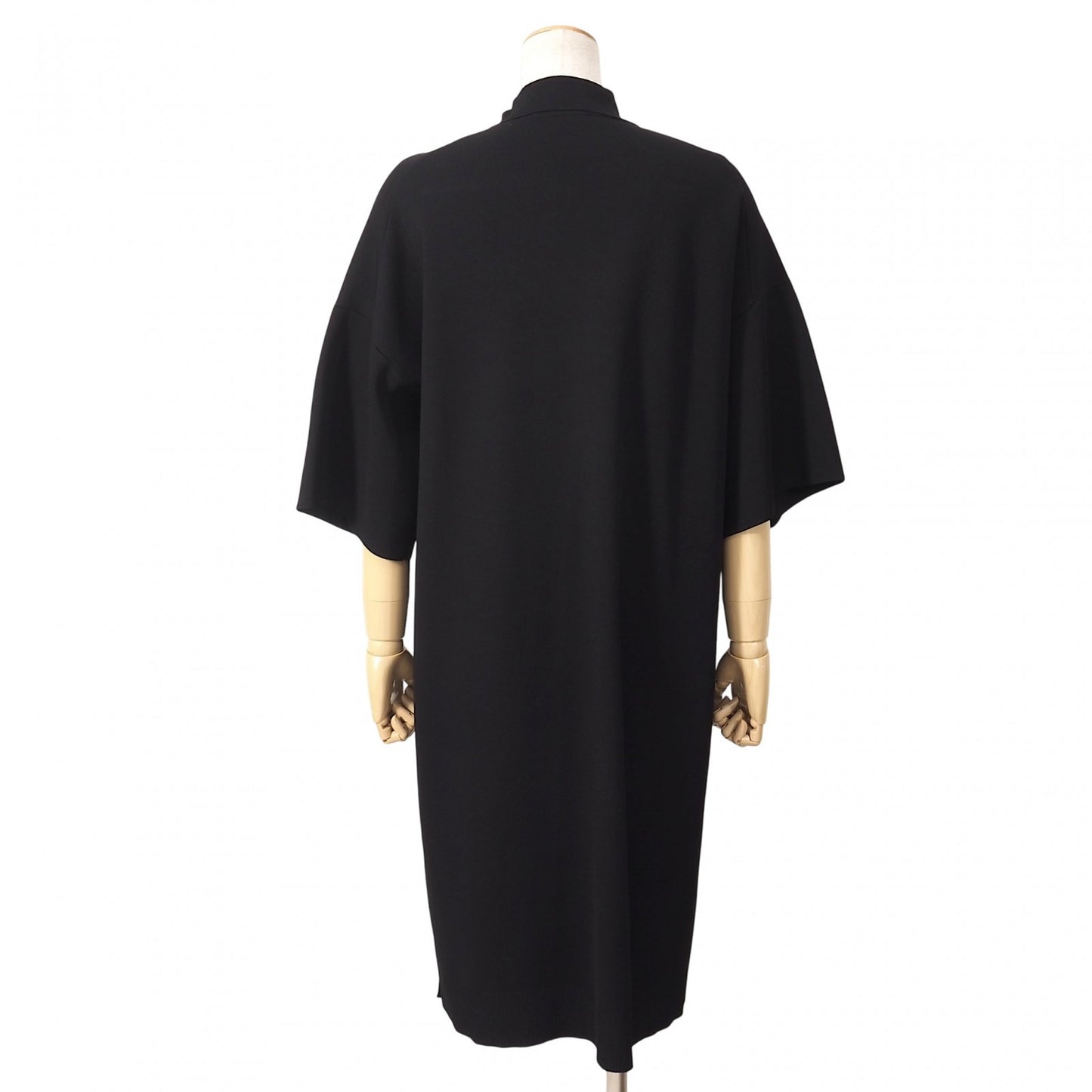 良品 ザロウ THE ROW 半袖 ニット ワンピース XS/S ブラック レディース 正規品 5-KK010