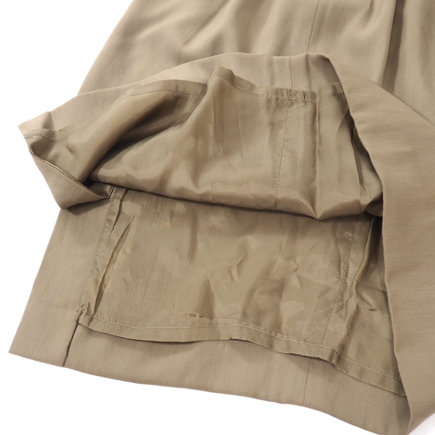 良品 グッチ GUCCI ヴィンテージ 金GGボタン セットアップ ジャケット スカート スーツ 42 ベージュ レディース 正規品 5-OG002