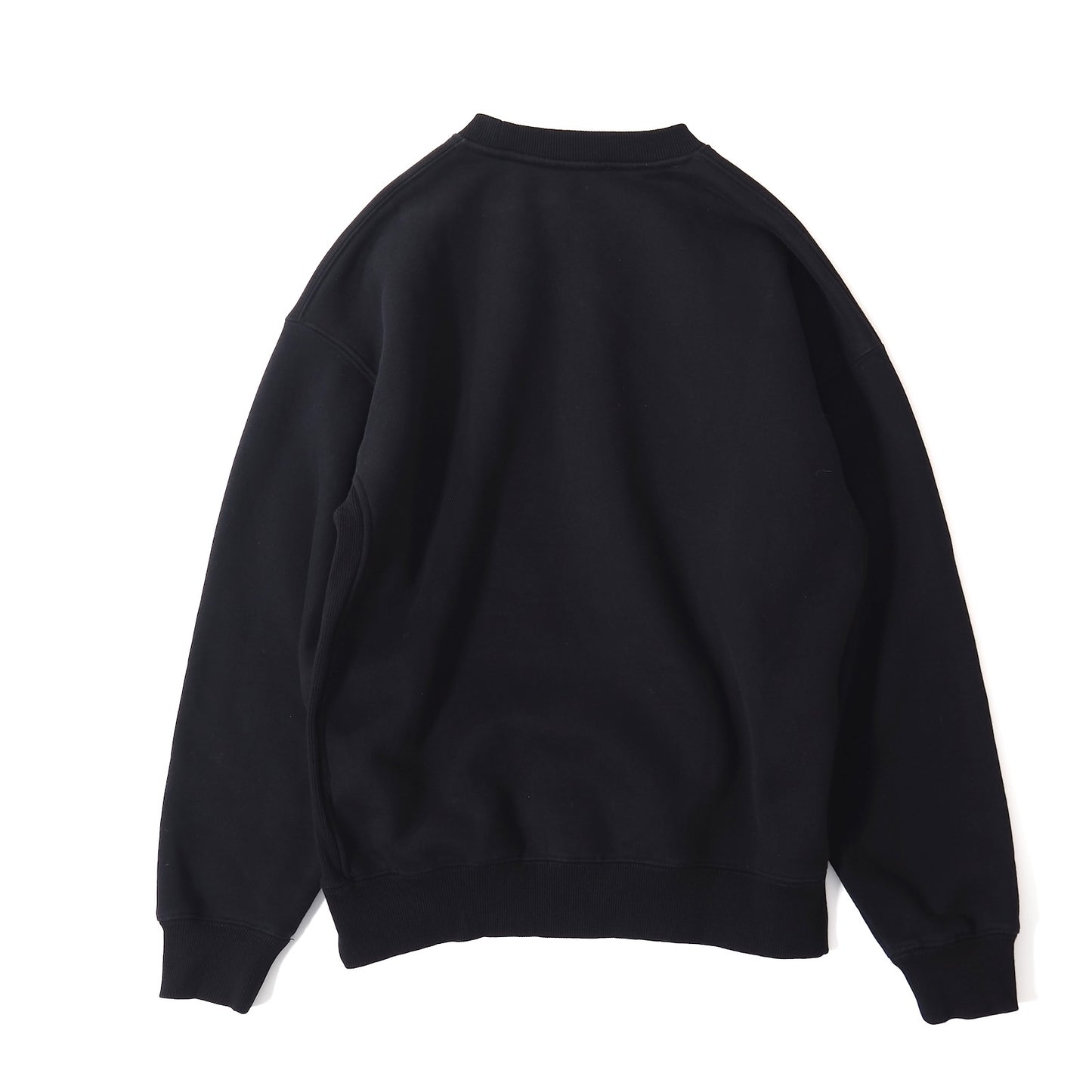 良品 ディーゼル DIESEL 現行 DSLワッペン コットン プルオーバー スウェット S ブラック メンズ 正規品 5-OG005