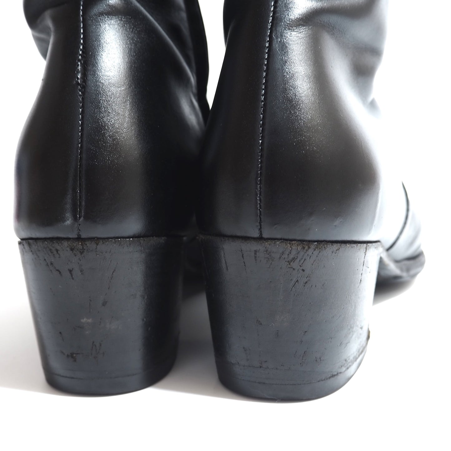 サンローランパリ SAINT LAURENT PARIS ワイアット レザー ブーツ サイドジップ 42 ブラック メンズ 正規品 5-OG016