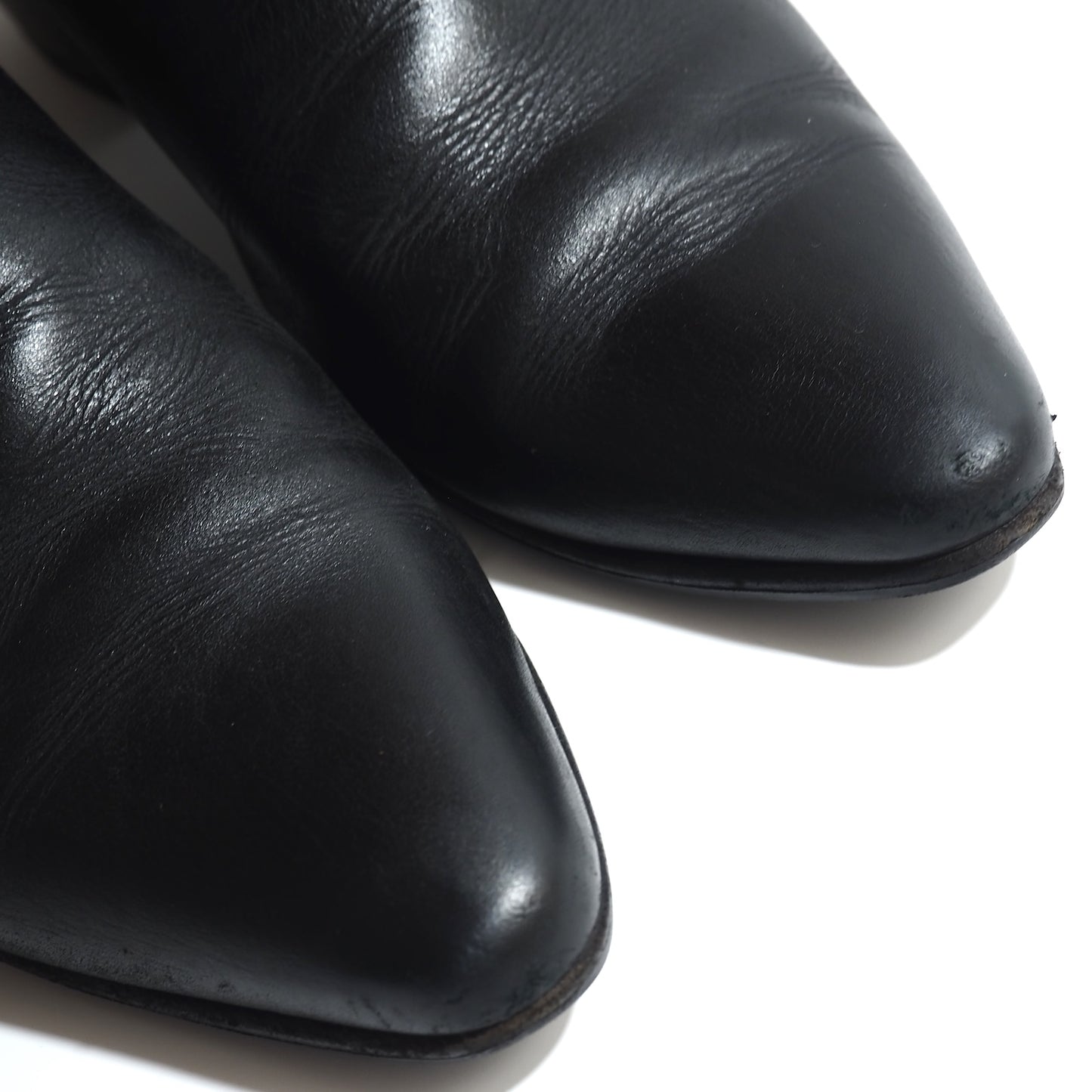 セリーヌ CELINE JACNO ジャクノ サイドジップ レザー ブーツ 41 25.5-26cm相当 ブラック メンズ 正規品 5-OG017