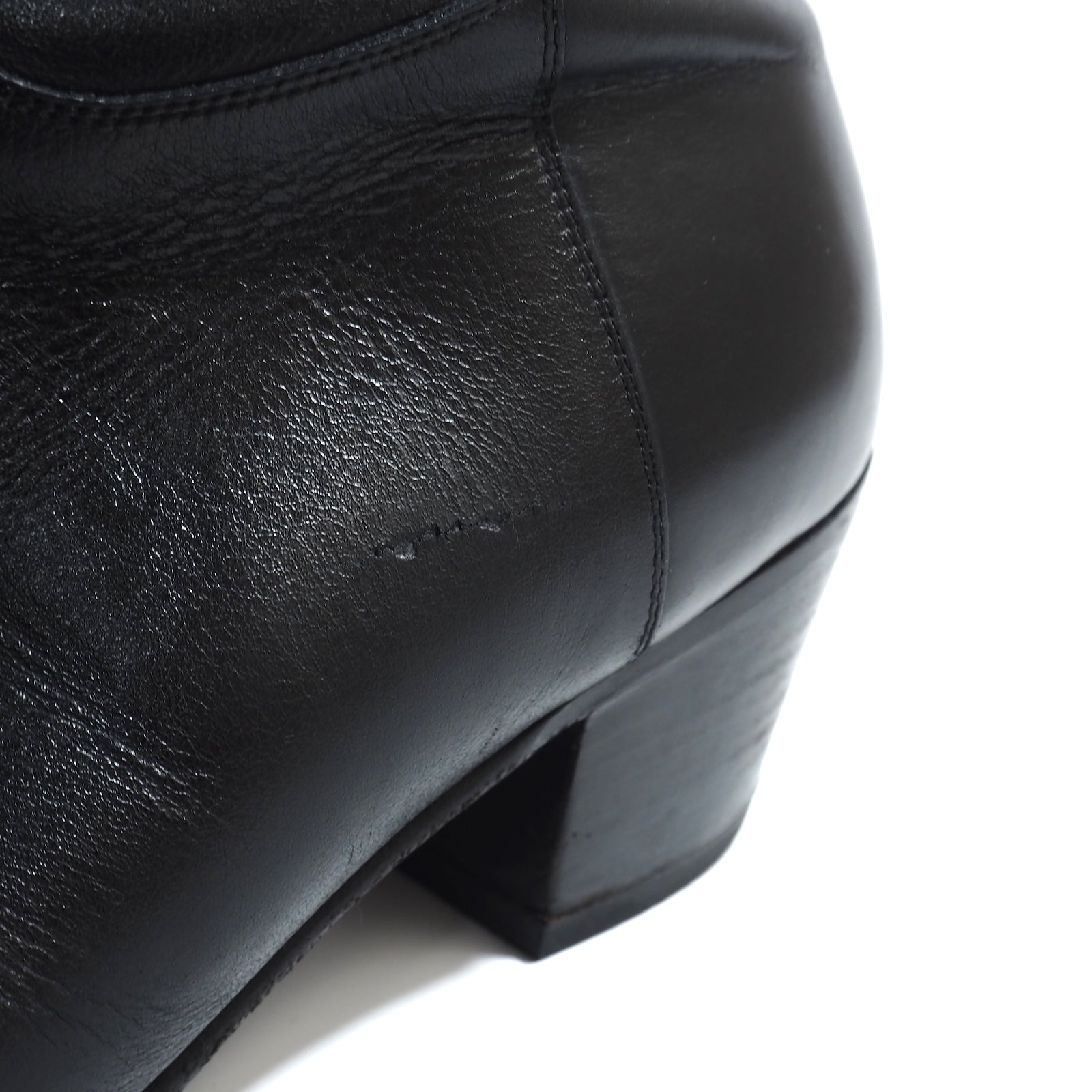 セリーヌ CELINE JACNO ジャクノ サイドジップ レザー ブーツ 41 25.5