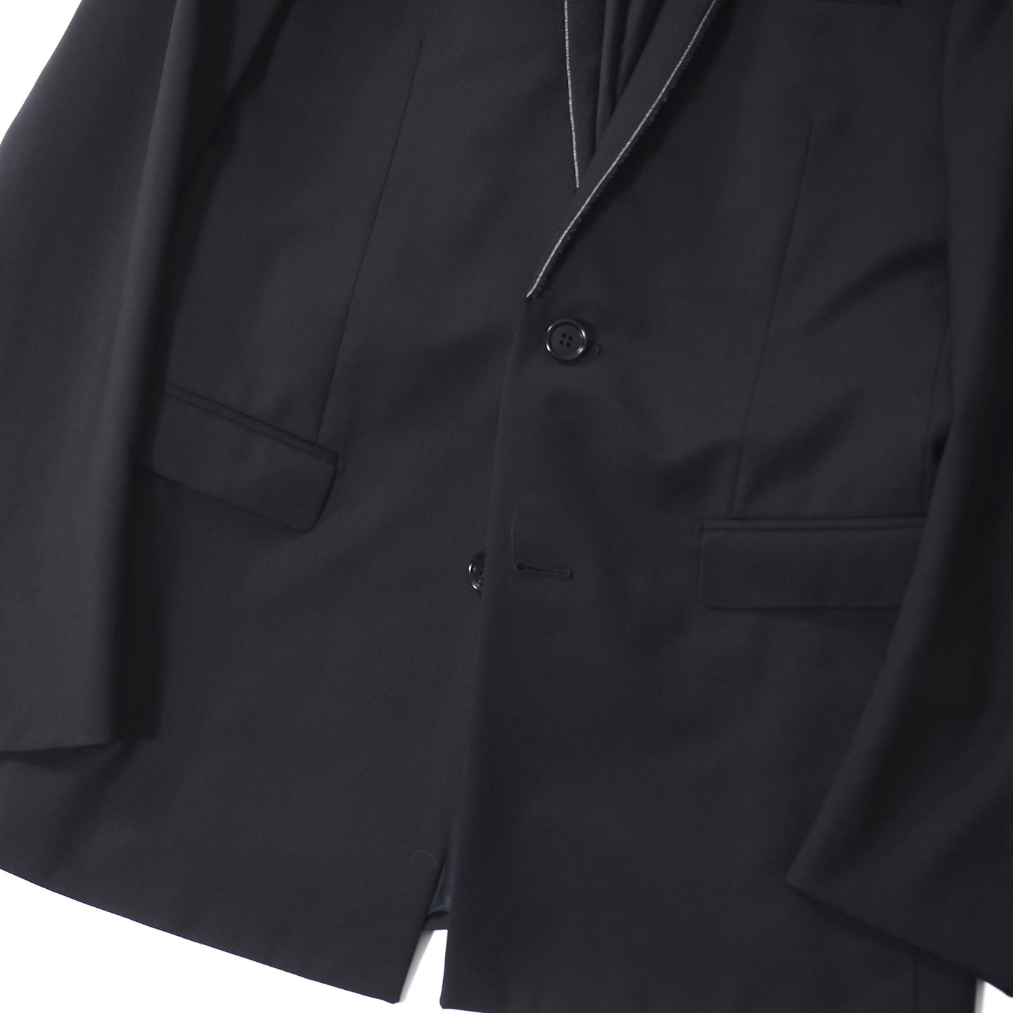 良品 ディオールオム DIOR HOMME クリス期 ドレス ジャケット 44 ブラック メンズ 正規品 5-OI003