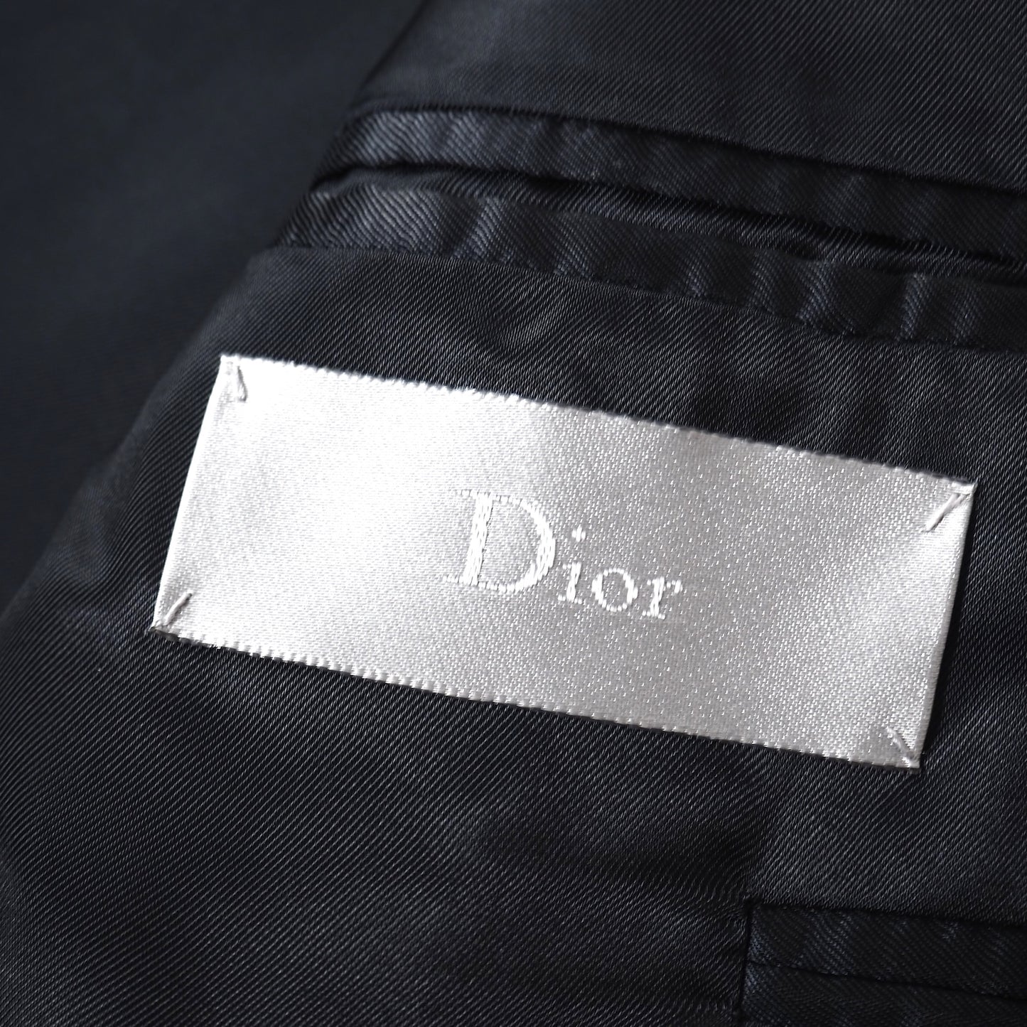 良品 ディオールオム DIOR HOMME クリス期 ドレス ジャケット 44 ブラック メンズ 正規品 5-OI003