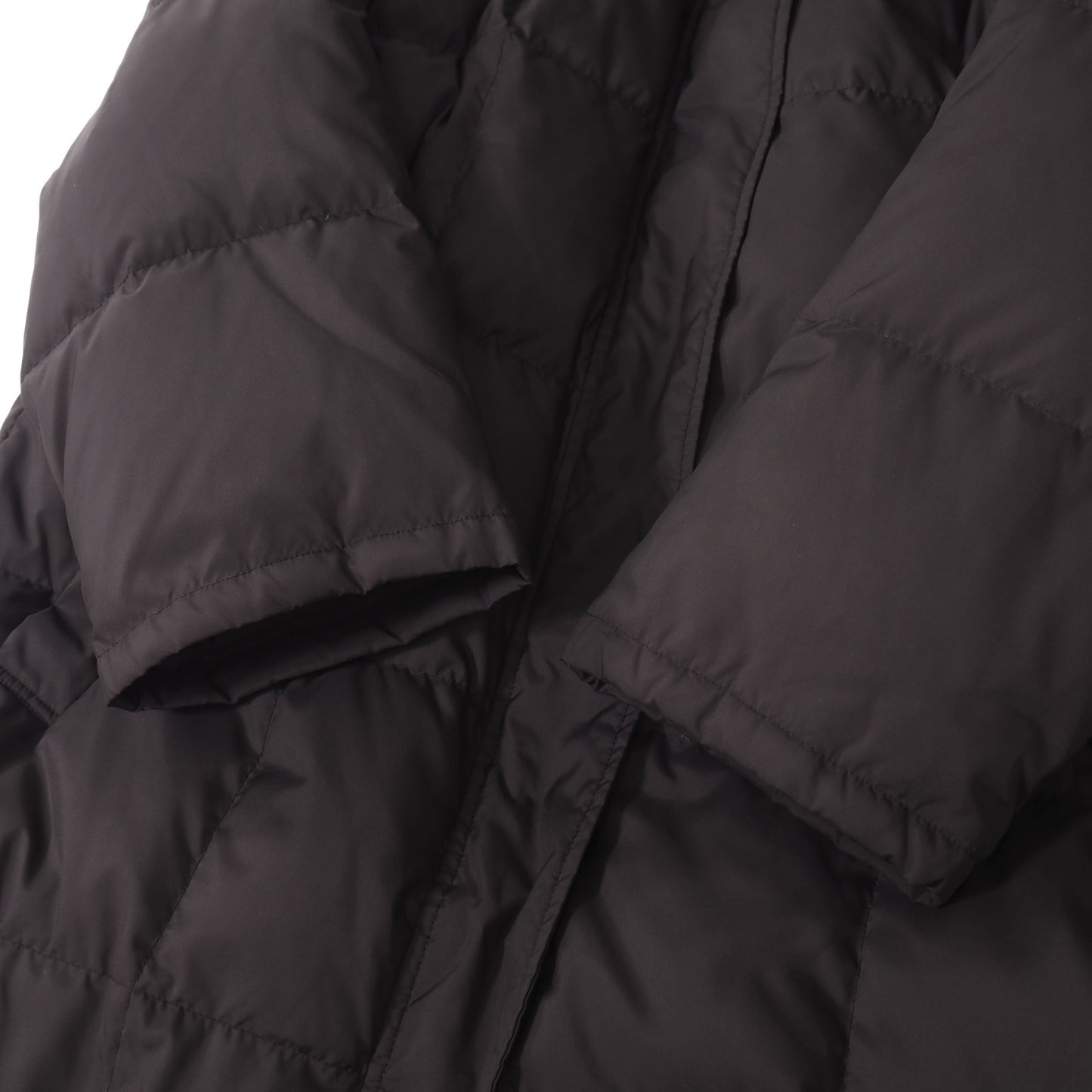 美品 バーバリー BURBERRY LONDON フード付き ダウンコート 裏地チェック ダークブラウン 13 レディース 正規品 5-OJ002