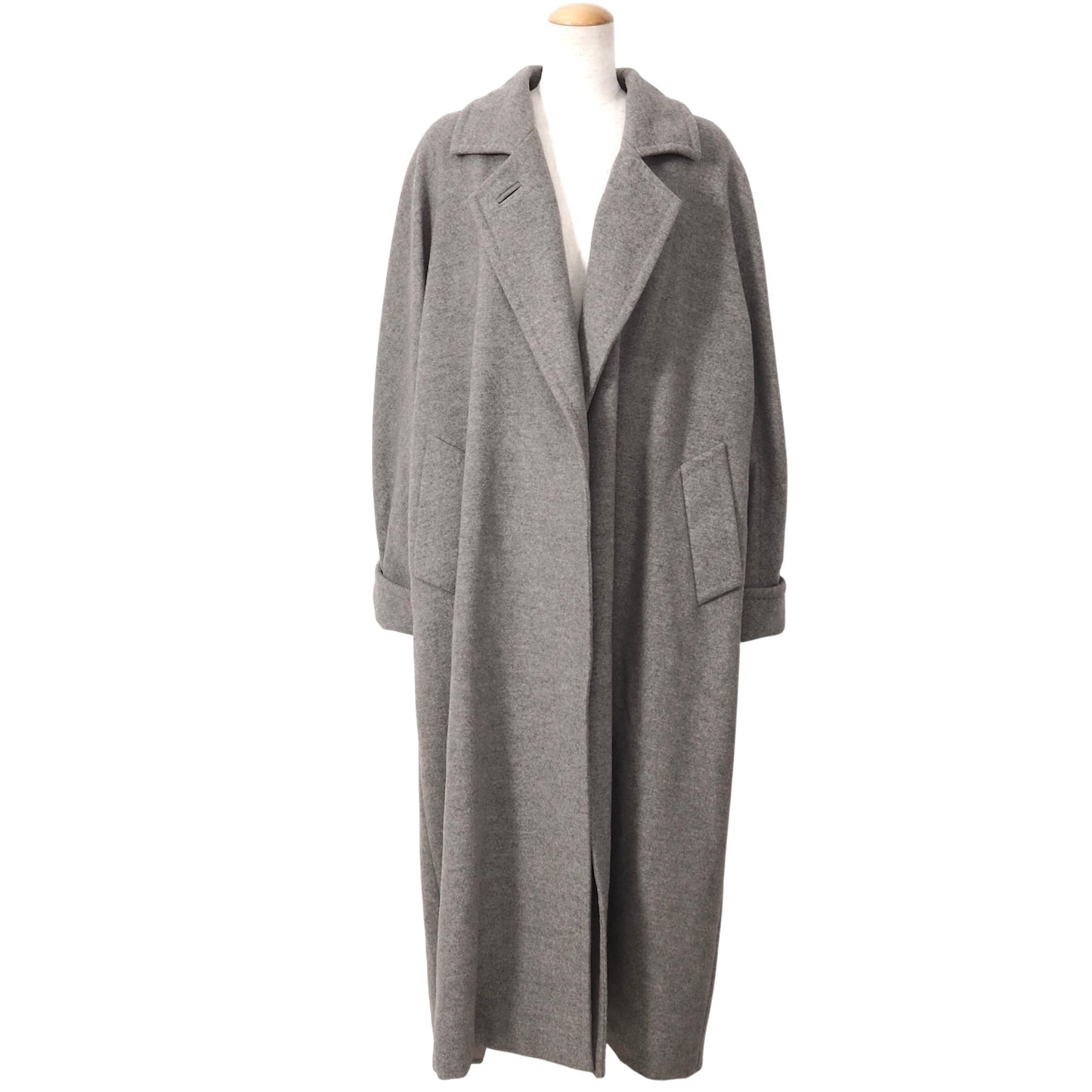 マックスマーラ Max Mara カシミヤ ロングコート 40 グレー レディース 正規品 5-OJ004