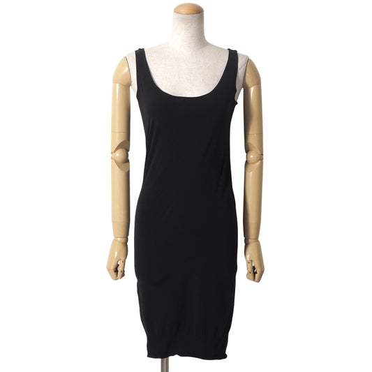 プラダ PRADA イタリア製 ノースリーブ ワンピース M ブラック レディース 正規品 5-OJ011