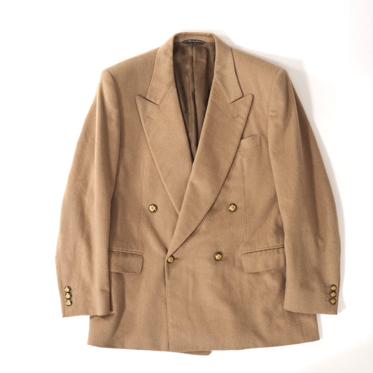Christian Dior MONSIEUR ヴィンテージ ピュアキャメル ダブルブレストジャケット 50 ベージュ メンズ 正規品 5-OK006