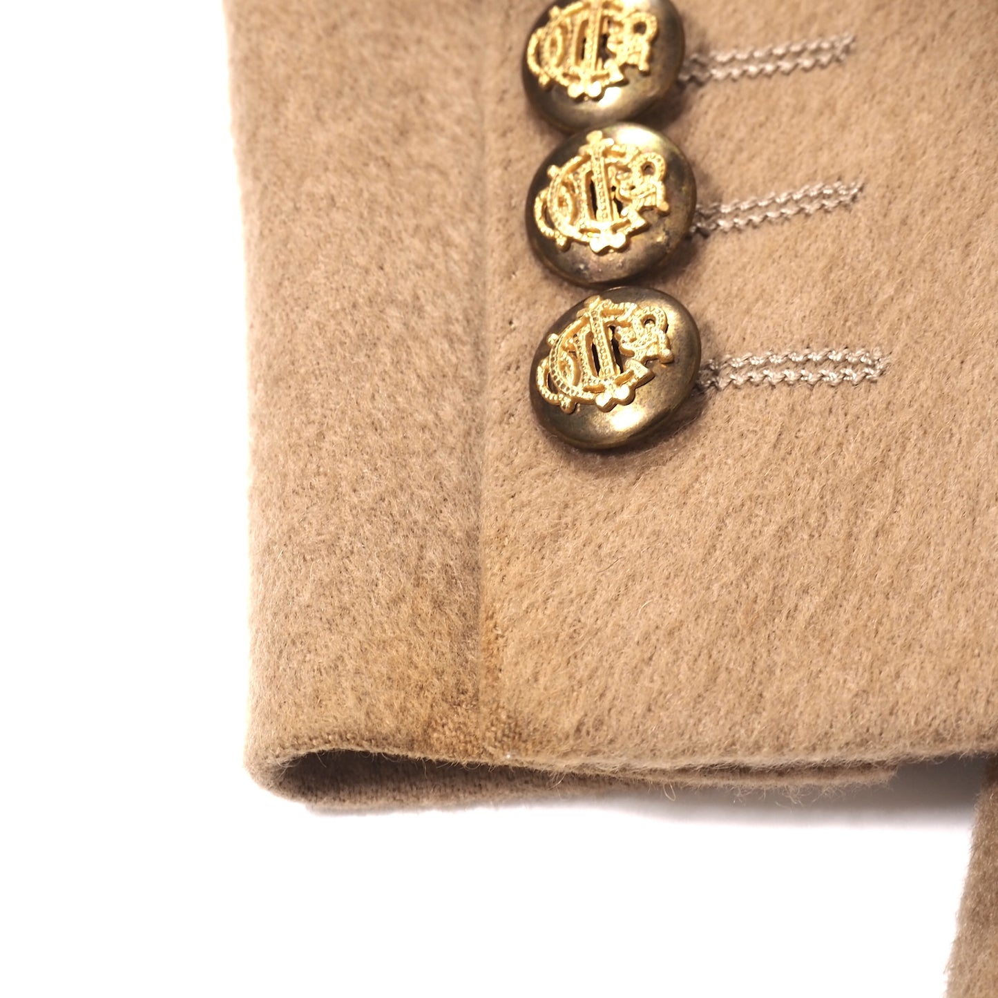 Christian Dior MONSIEUR ヴィンテージ ピュアキャメル ダブルブレストジャケット 50 ベージュ メンズ 正規品 5-OK006