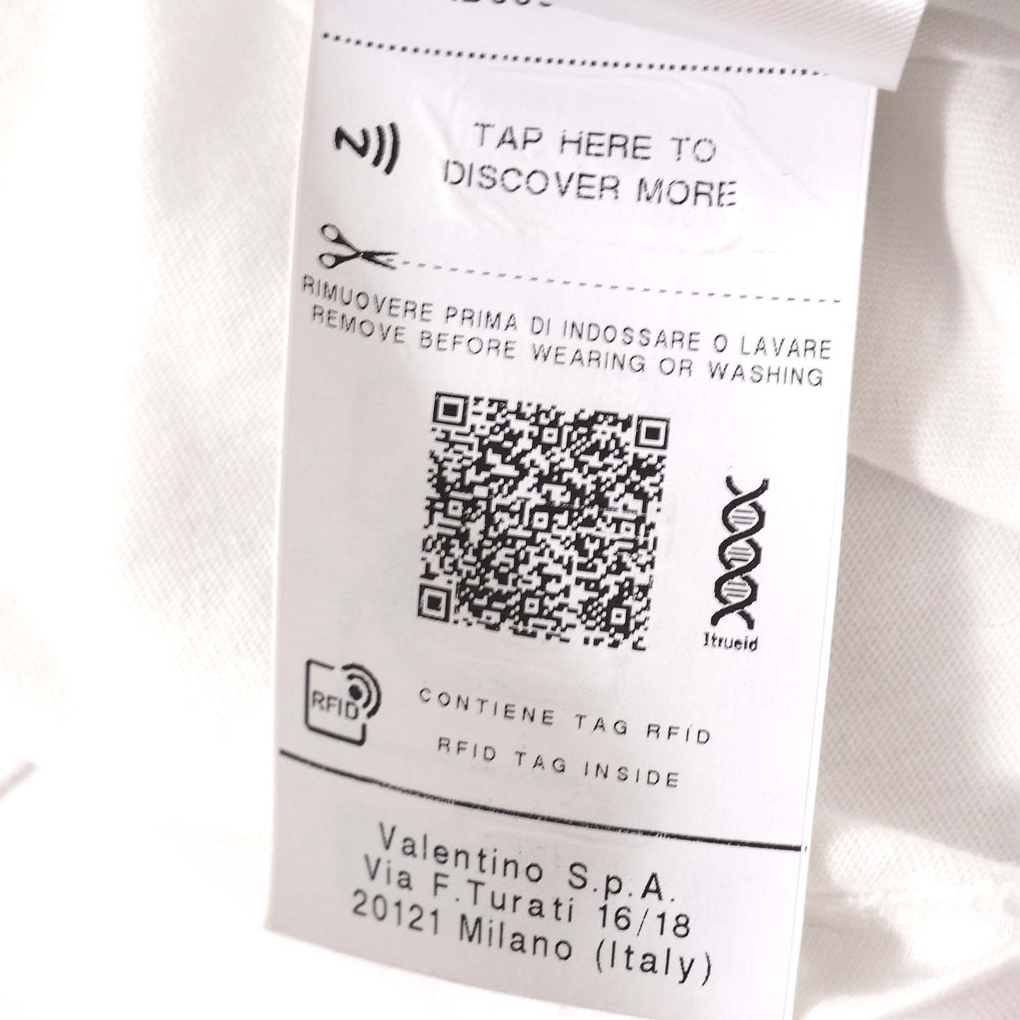 美品 ヴァレンティノ VALENTINO 2022年製 ロゴ コットン 半袖 Tシャツ M ホワイト レディース 正規品 5-PI004