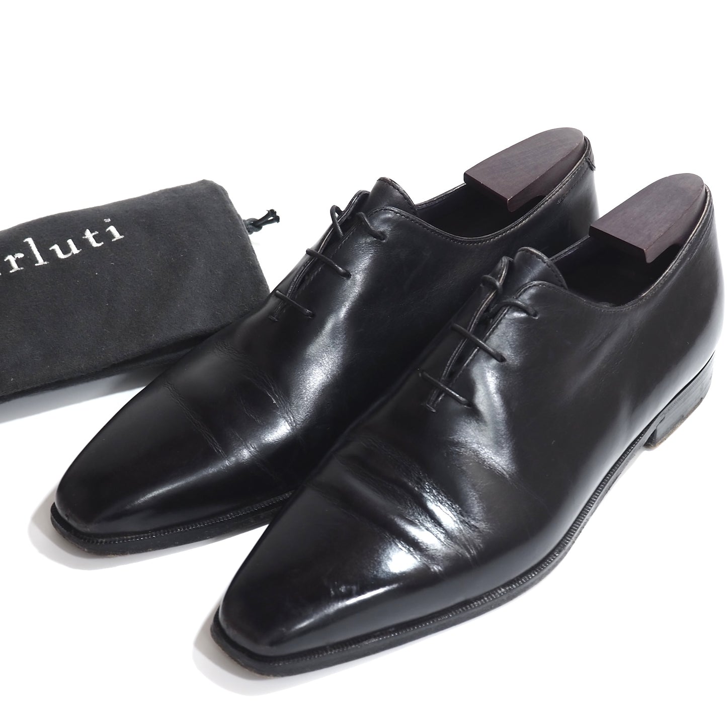 ベルルッティ Berluti アレッサンドロ ALESSANDRO レザー シューズ 7.5 Nero ブラック メンズ 正規品 5-PI005