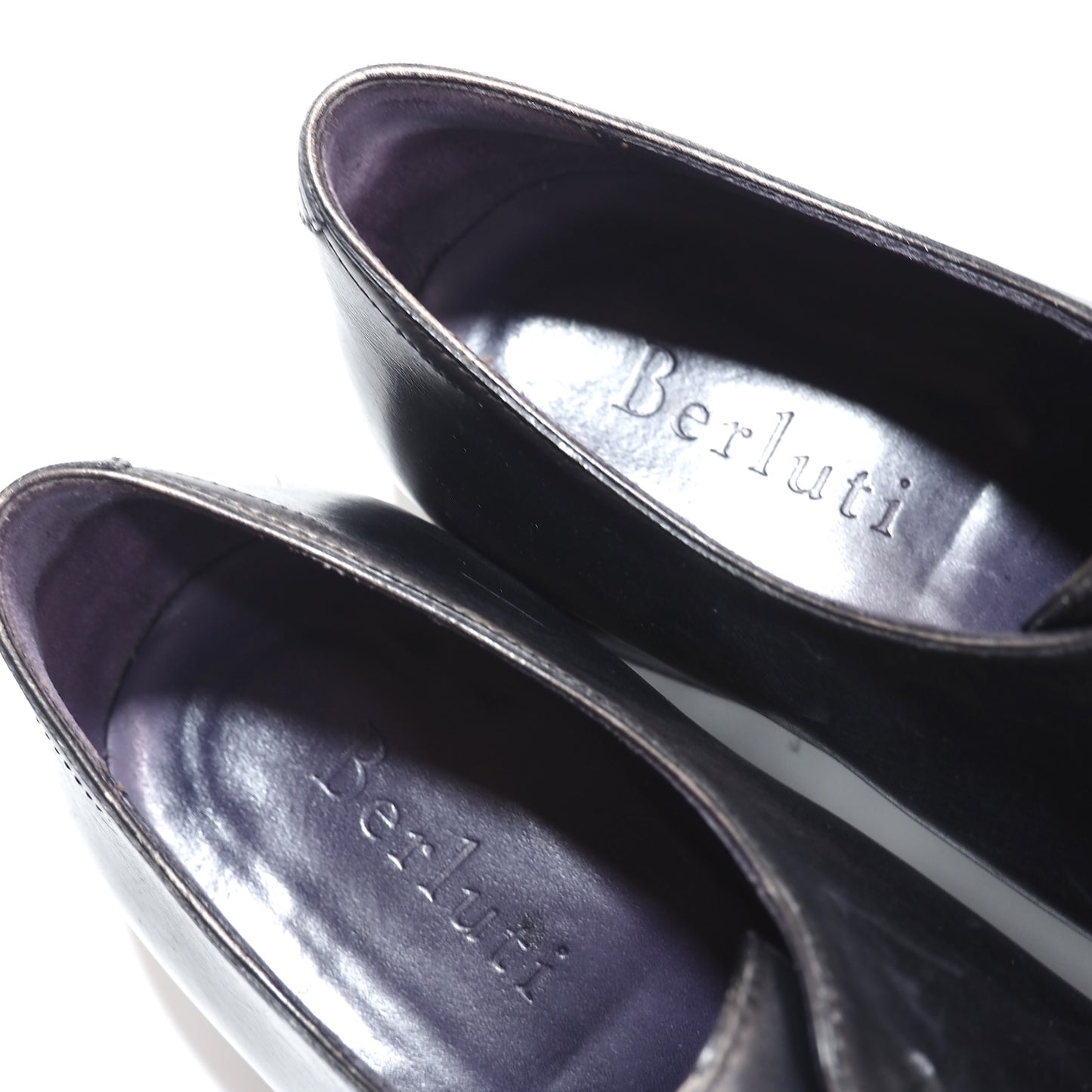 ベルルッティ Berluti アレッサンドロ ALESSANDRO レザー シューズ 7.5 Nero ブラック メンズ 正規品 5-PI005