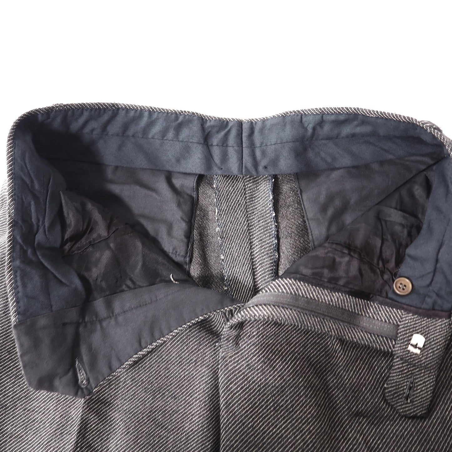 エンポリオアルマーニ EMPORIO ARMANI ヴィンテージ ステンドカラー ウール スーツ グレー メンズ 正規品 5-PI008