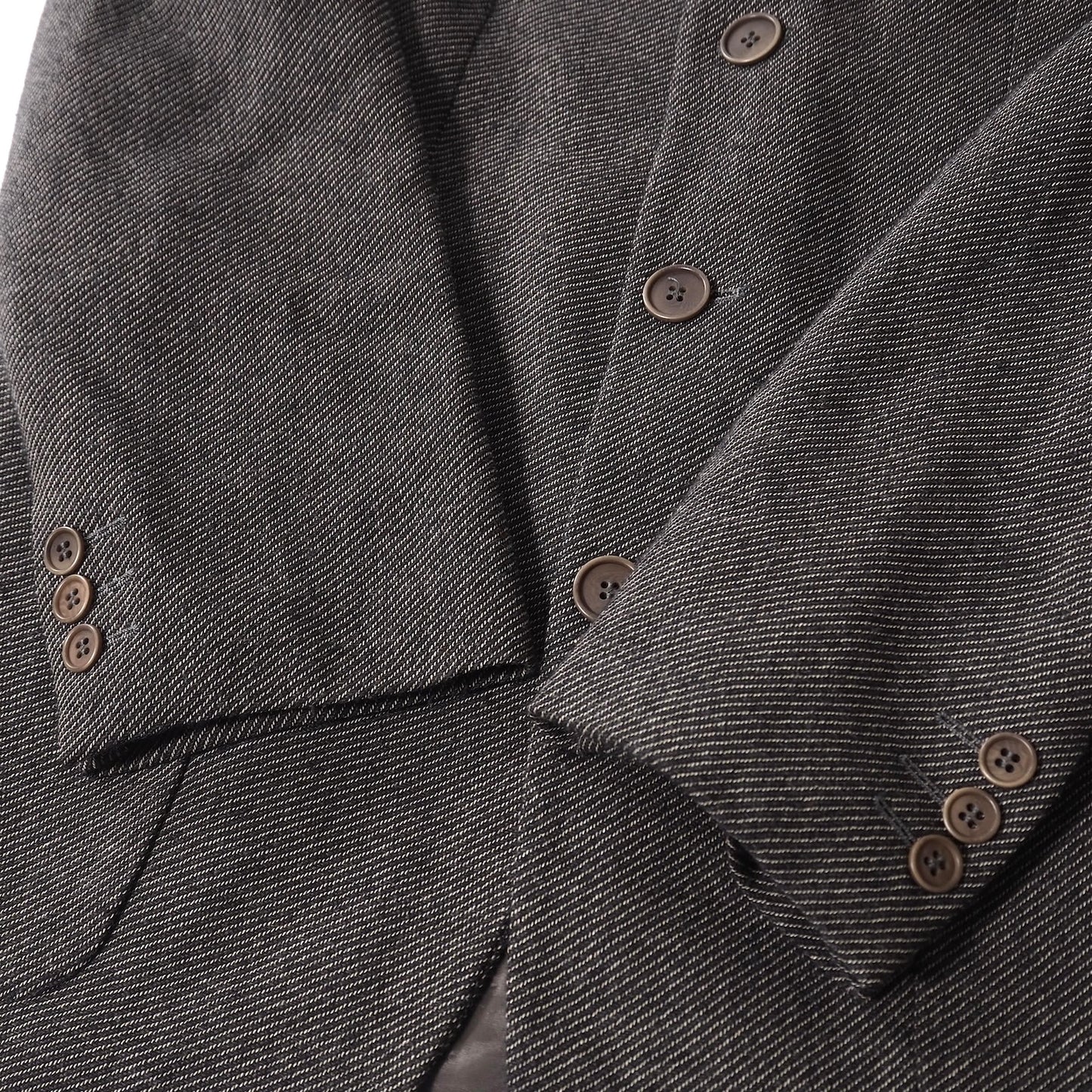 エンポリオアルマーニ EMPORIO ARMANI ヴィンテージ ステンドカラー ウール スーツ グレー メンズ 正規品 5-PI008