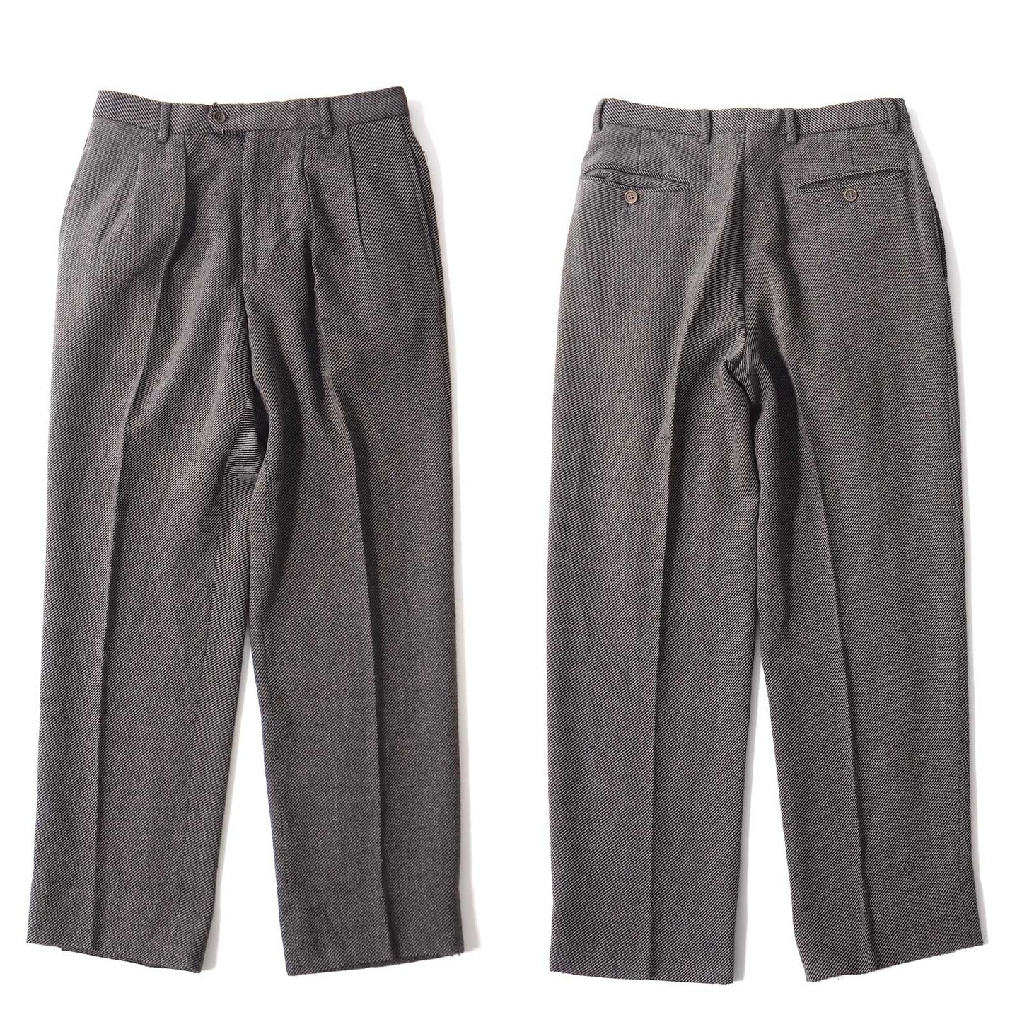 エンポリオアルマーニ EMPORIO ARMANI ヴィンテージ ステンドカラー ウール スーツ グレー メンズ 正規品 5-PI008