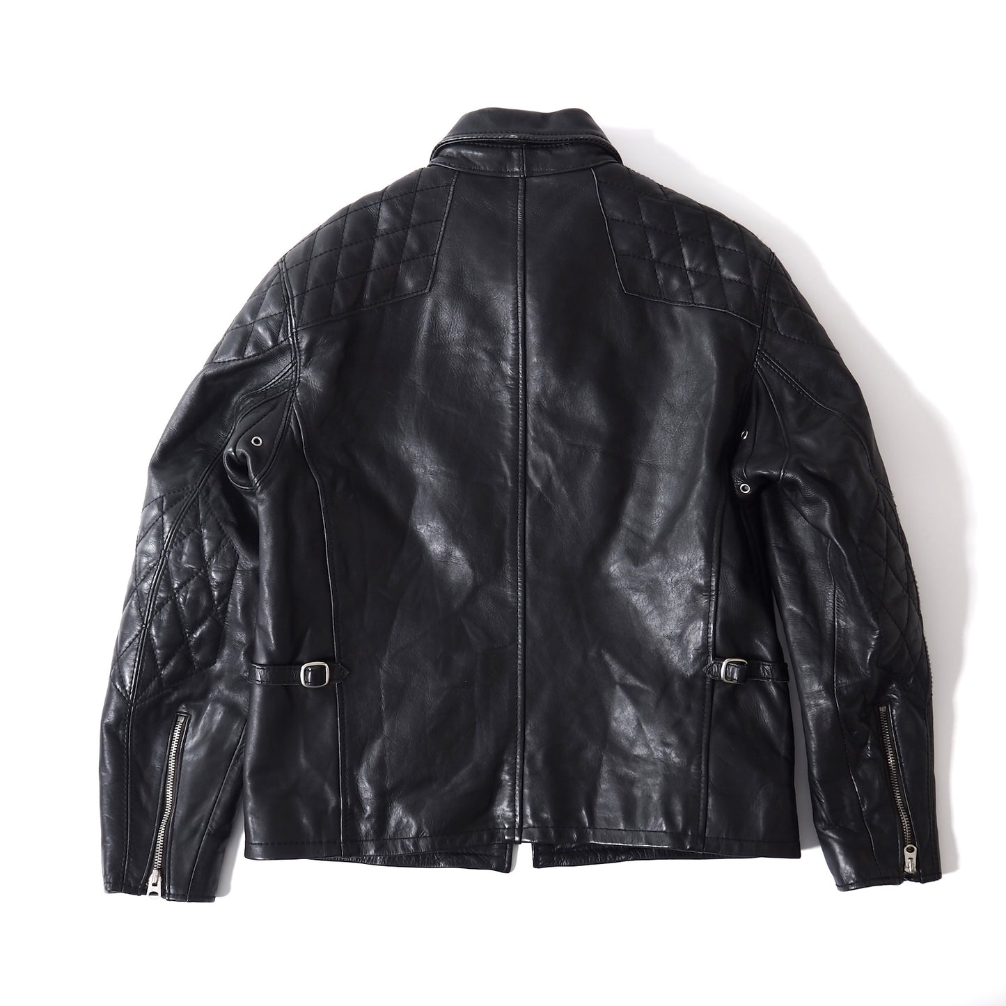 ショット Schott USA製 現行 襟付き レザー ジャケット XL ブラック メンズ 正規品 5-SH005