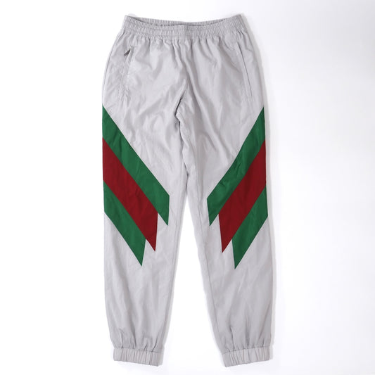 未使用 グッチ GUCCI イタリア製 シェリーライン ジョガーパンツ XS ライトグレー メンズ 正規品 5-SH009