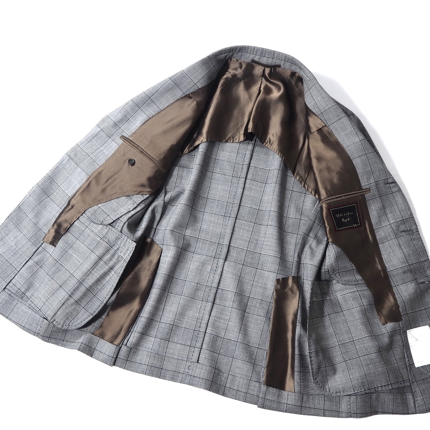 スティレラティーノ Stile Latino イタリア製 ウール スーツ セットアップ 46 グレー メンズ 正規品 5-YD007