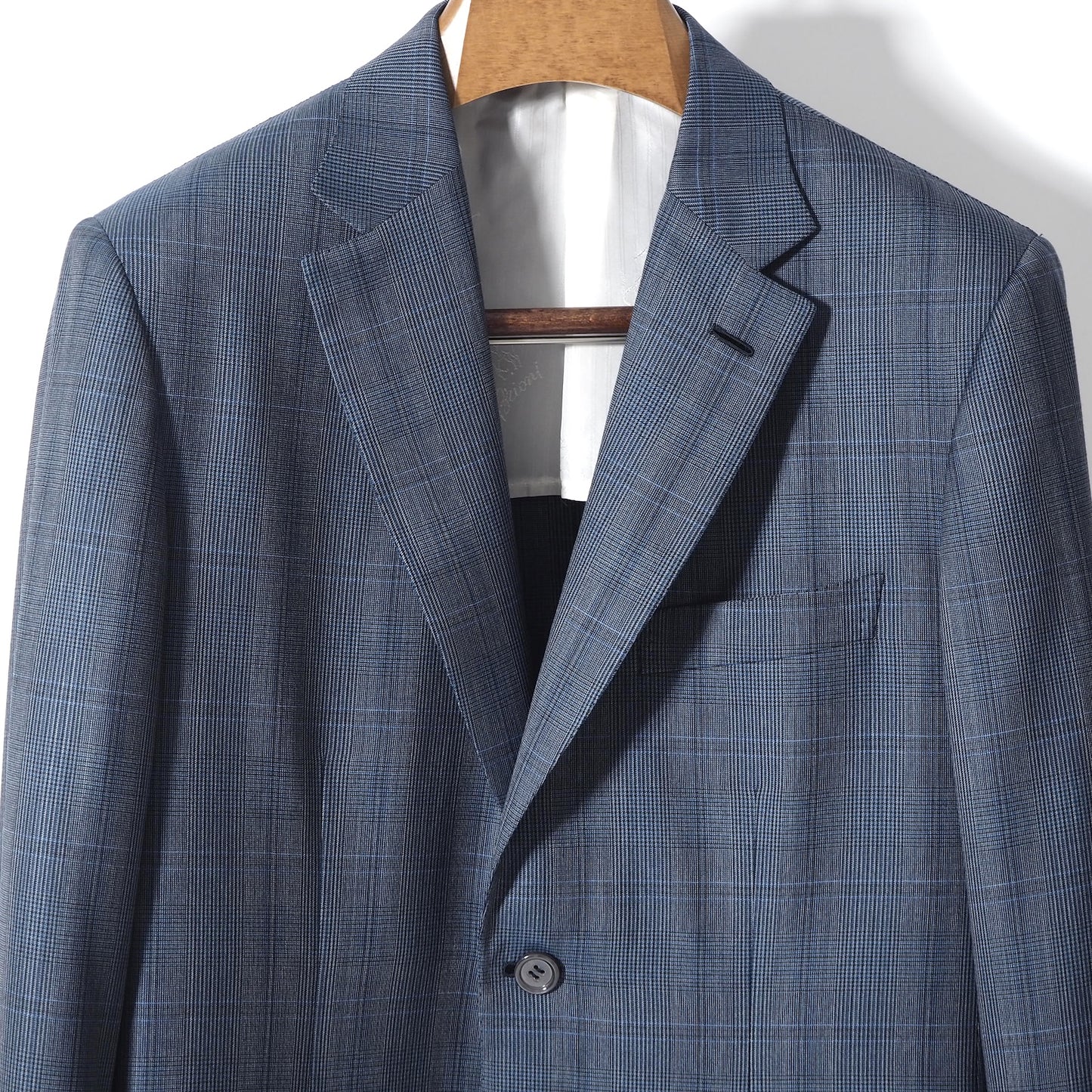 ブリオーニ Brioni イタリア製 Super160's 最高級ウール スーツ セットアップ ネイビー メンズ ビスポーク 50相当 正規品 5-YD008