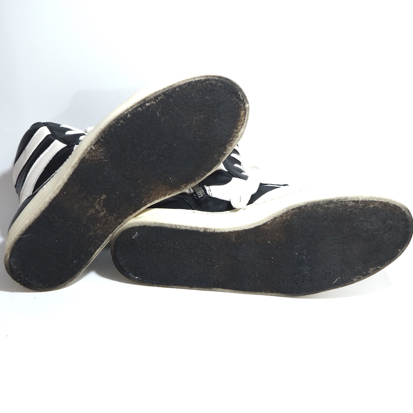リックオウエンス RickOwens 初期 GEO DUNK BASKET SNEAKER ハイカット スニーカー 42 ブラック ホワイト メンズ 正規品 5-YD010