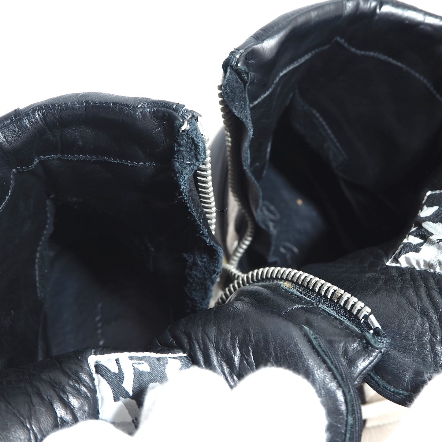 リックオウエンス RickOwens 初期 GEO DUNK BASKET SNEAKER ハイカット スニーカー 42 ブラック ホワイト メンズ 正規品 5-YD010