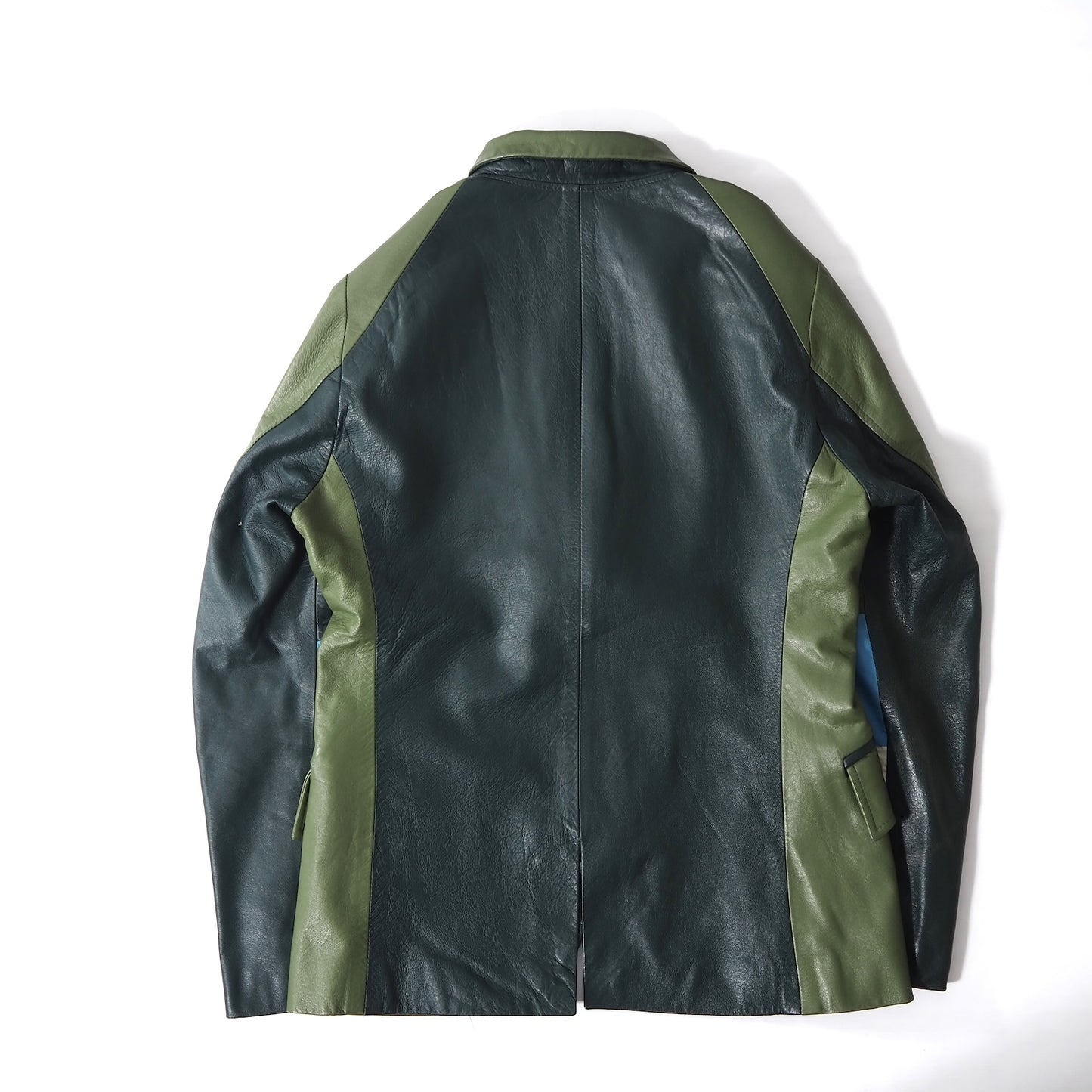 ドクター・ロマネリ Dr.Romanelli 希少 NIKE 再構築 レザージャケット グリーン M相当 メンズ 正規品 5-YD012