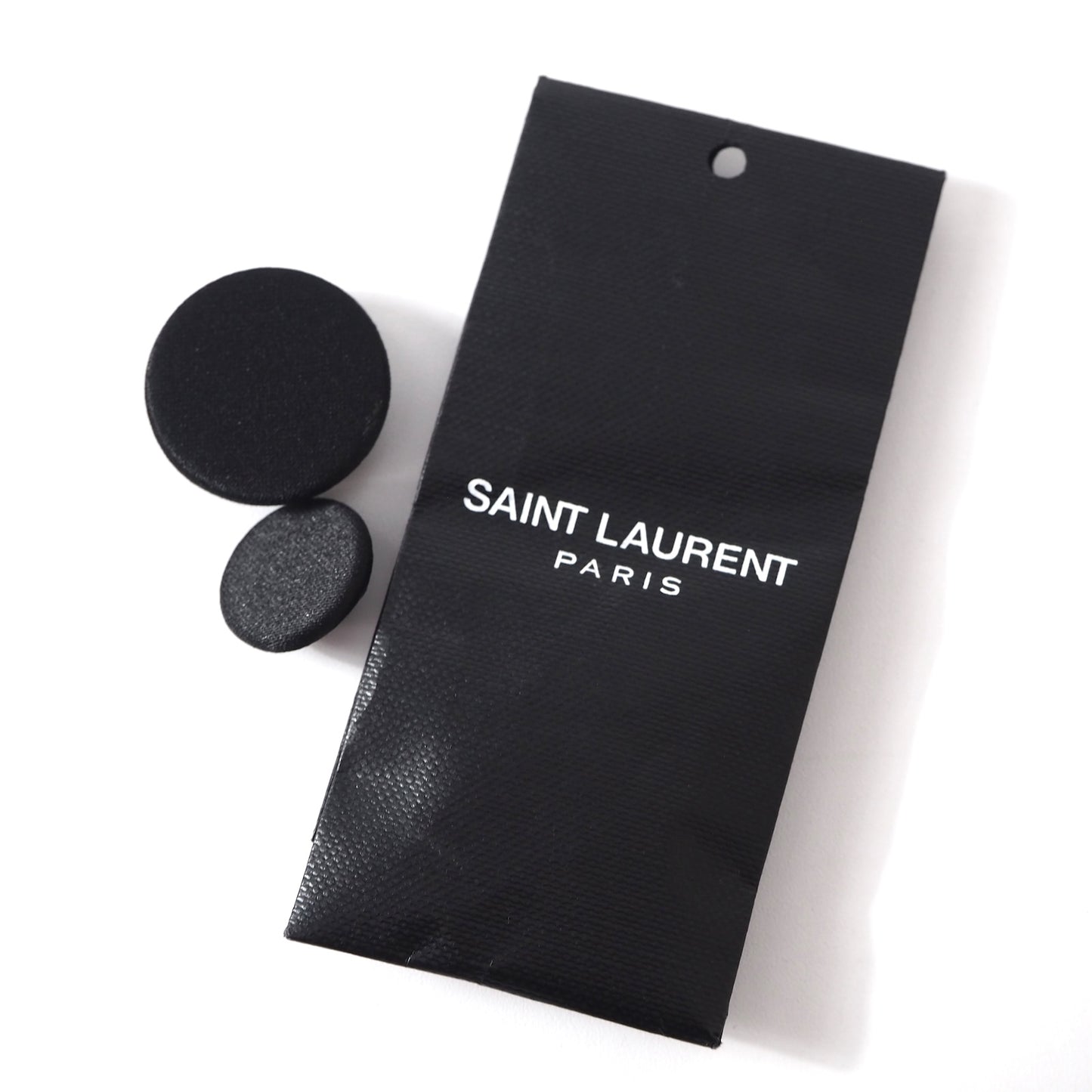 極美品 サンローランパリ SAINT LAURENT PARIS ウール シルク コットン エンブロイダリー コート 50 ブラック メンズ 正規品 5-YD023