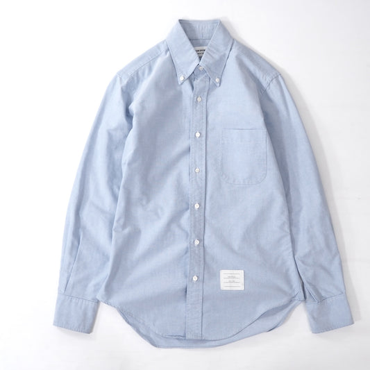 トムブラウン THOM BROWNE コットン 長袖 シャツ 1 ライトブルー メンズ 正規品 5-YE003