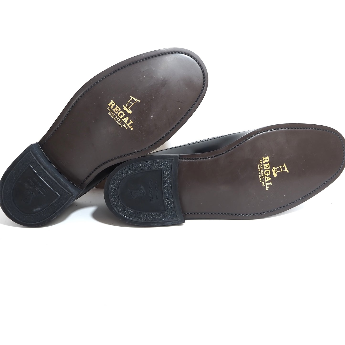 未使用 リーガル REGAL デットストック ウィングチップ レザー シューズ 26 ブラック メンズ 正規品 5-YF011