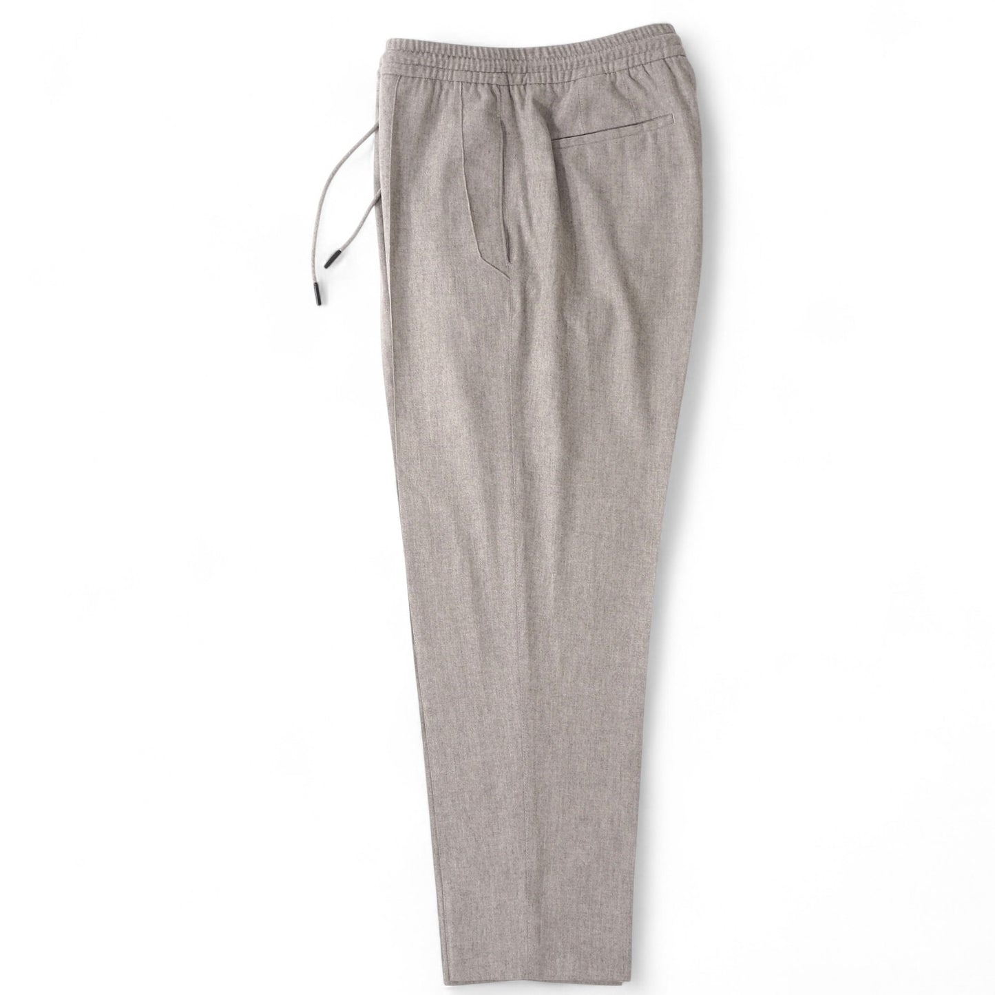 美品 エルメネジルドゼニア Ermenegildo Zegna ウール シルク カシミヤ ストレッチ イージーパンツ スラックス トラウザー 50 グレー メンズ 正規品 5-YF014