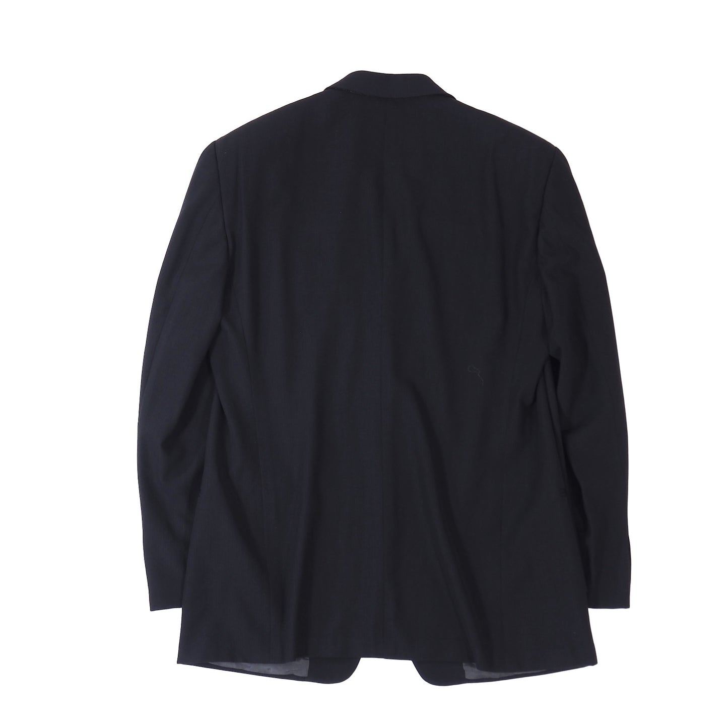 美品 ジョルジオアルマーニ GIORGIO ARMANI ウール シルク ストレッチ スーツ ジャケット パンツ 50 ブラック メンズ 正規品 5-YG014