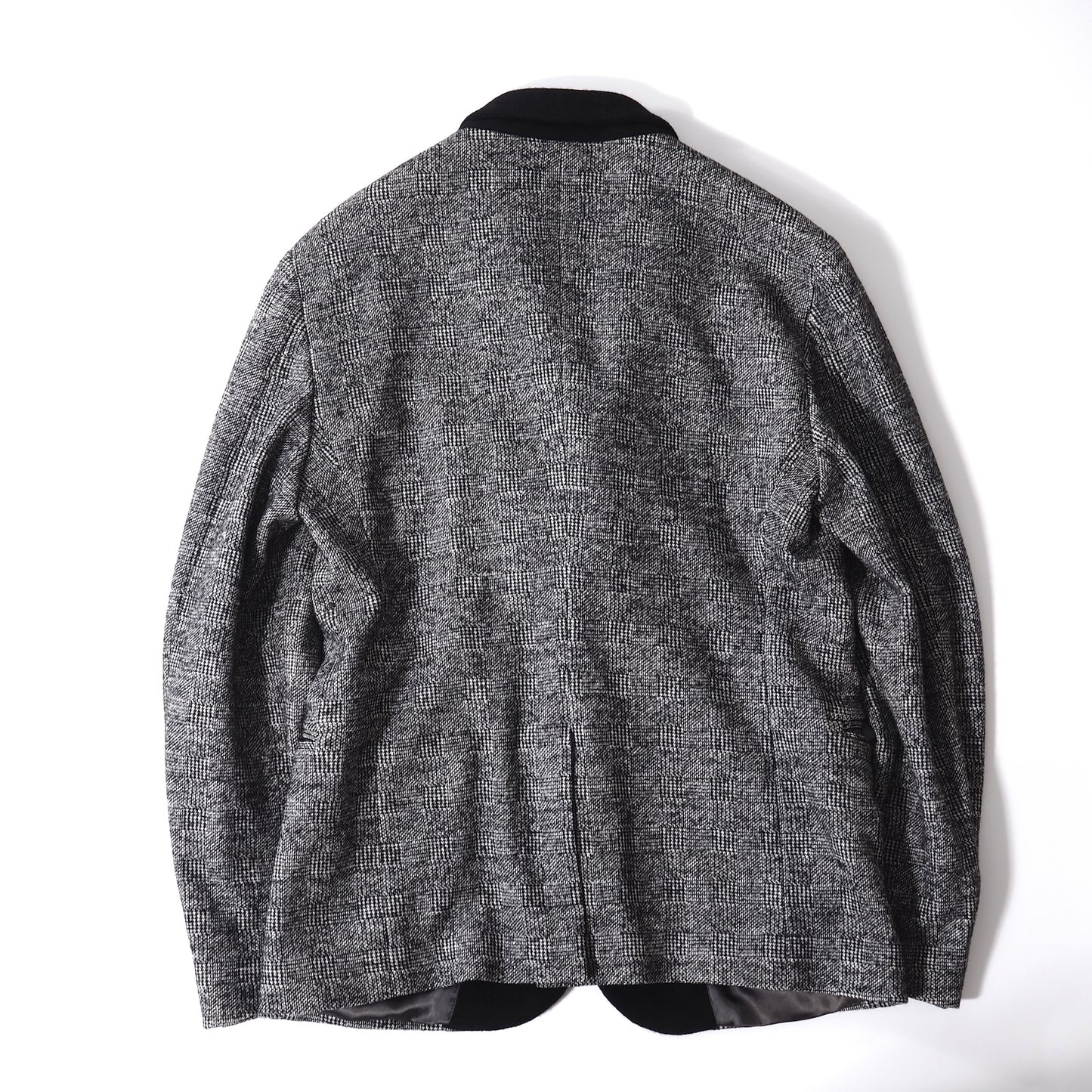 美品 ジョルジオアルマーニ GIORGIO ARMANI レイヤード ジャケット 50 グレンチェック メンズ 正規品 5-YG015