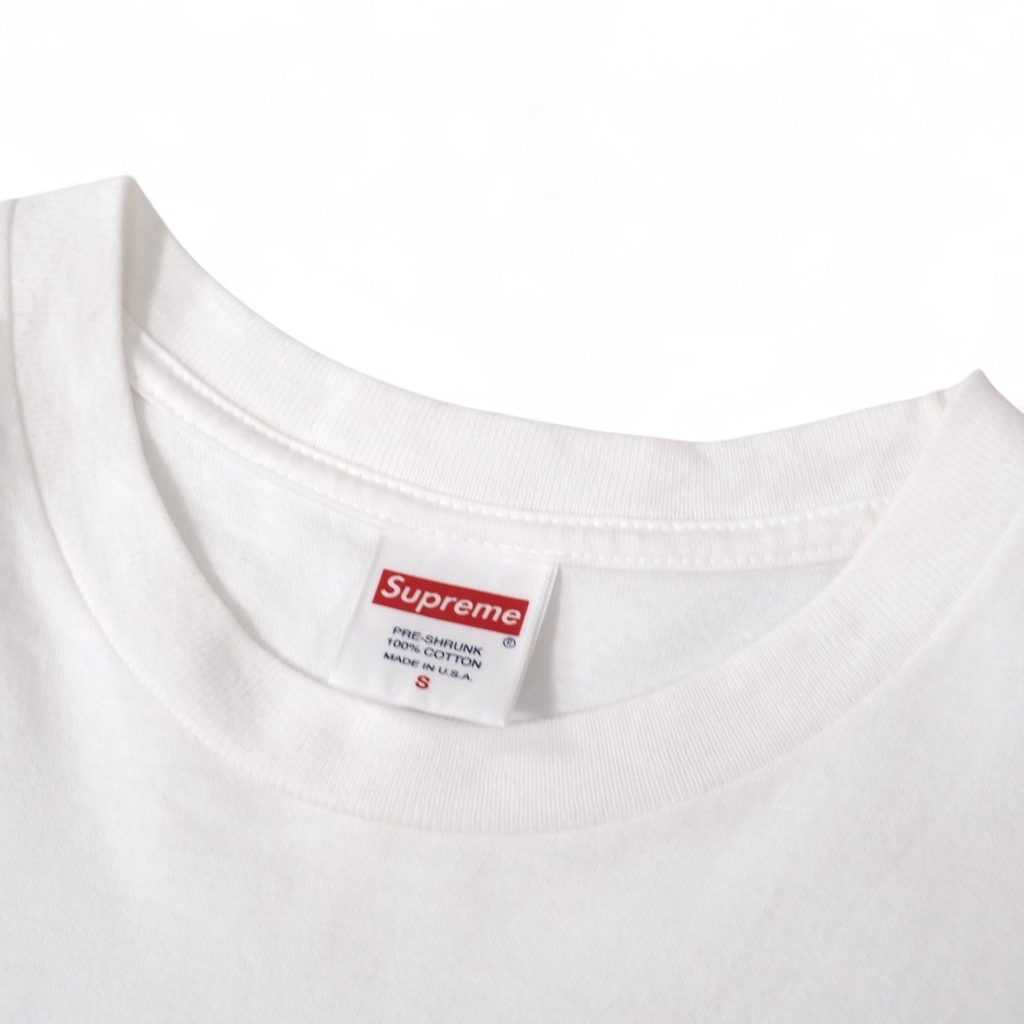 シュプリーム Supreme コットン 半袖 Tシャツ カットソー S ホワイト メンズ 正規品 5-YG023