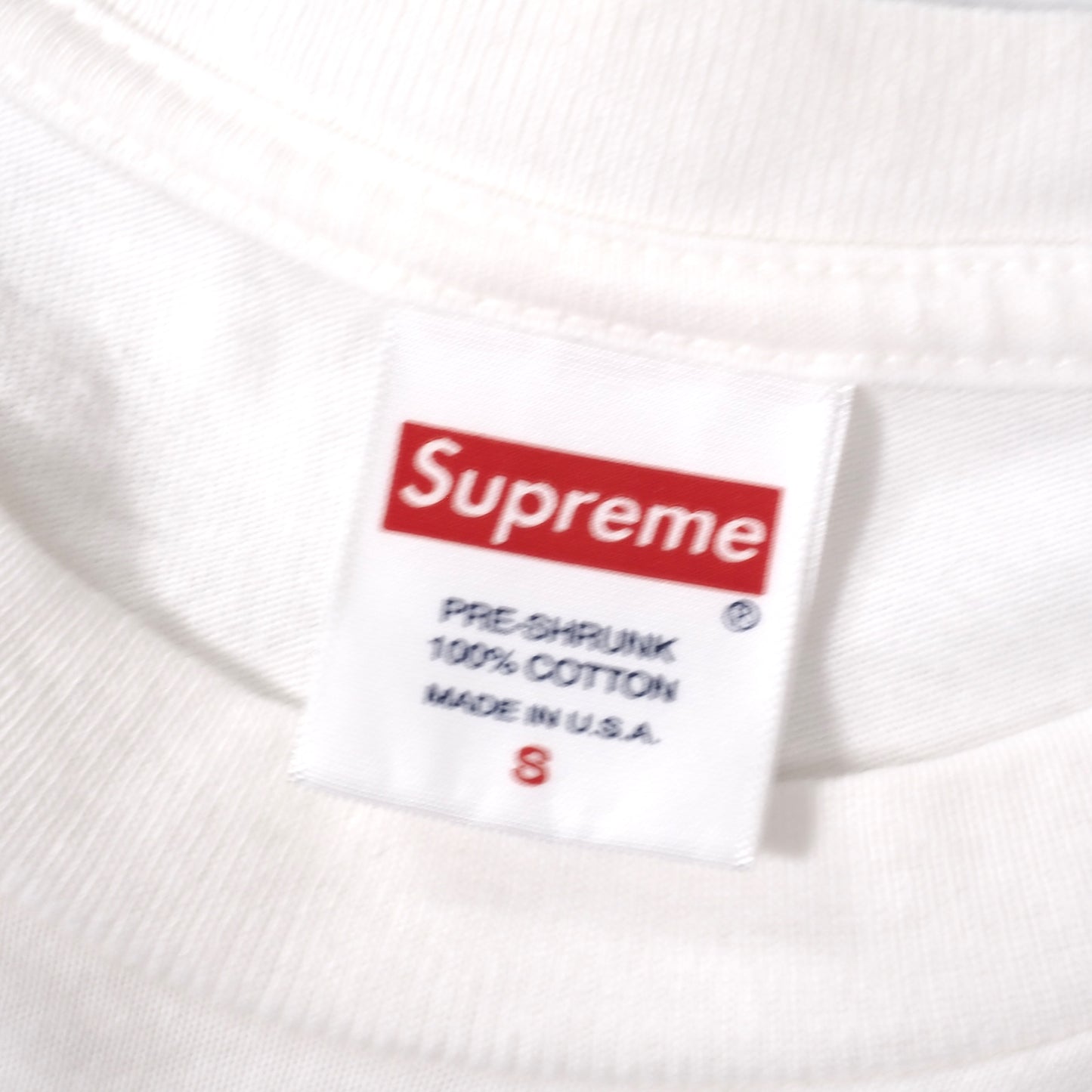 シュプリーム Supreme コットン 半袖 Tシャツ カットソー S ホワイト メンズ 正規品 5-YG023