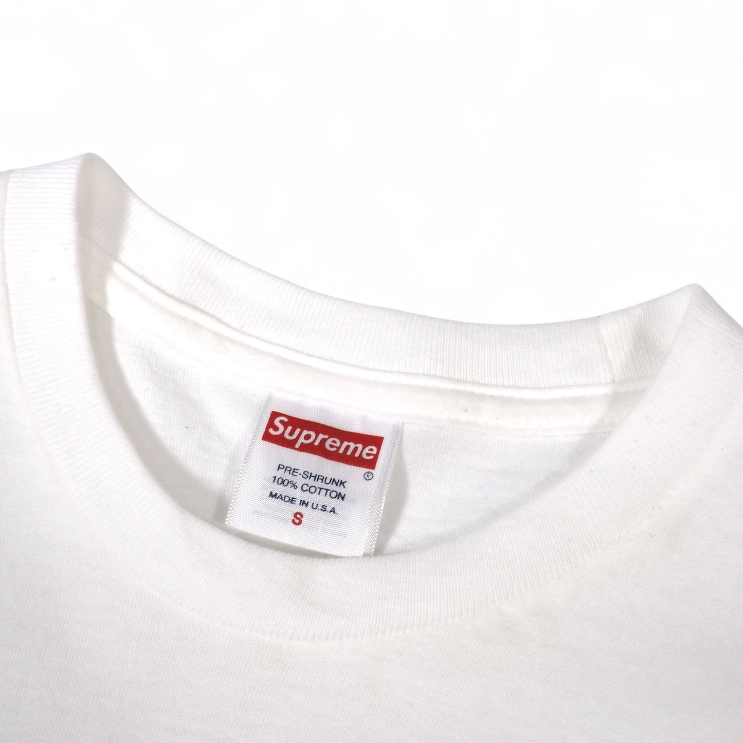 美品 シュプリーム Supreme 23SS 半袖 Tシャツ カットソー S ホワイト メンズ 正規品 5-YG024