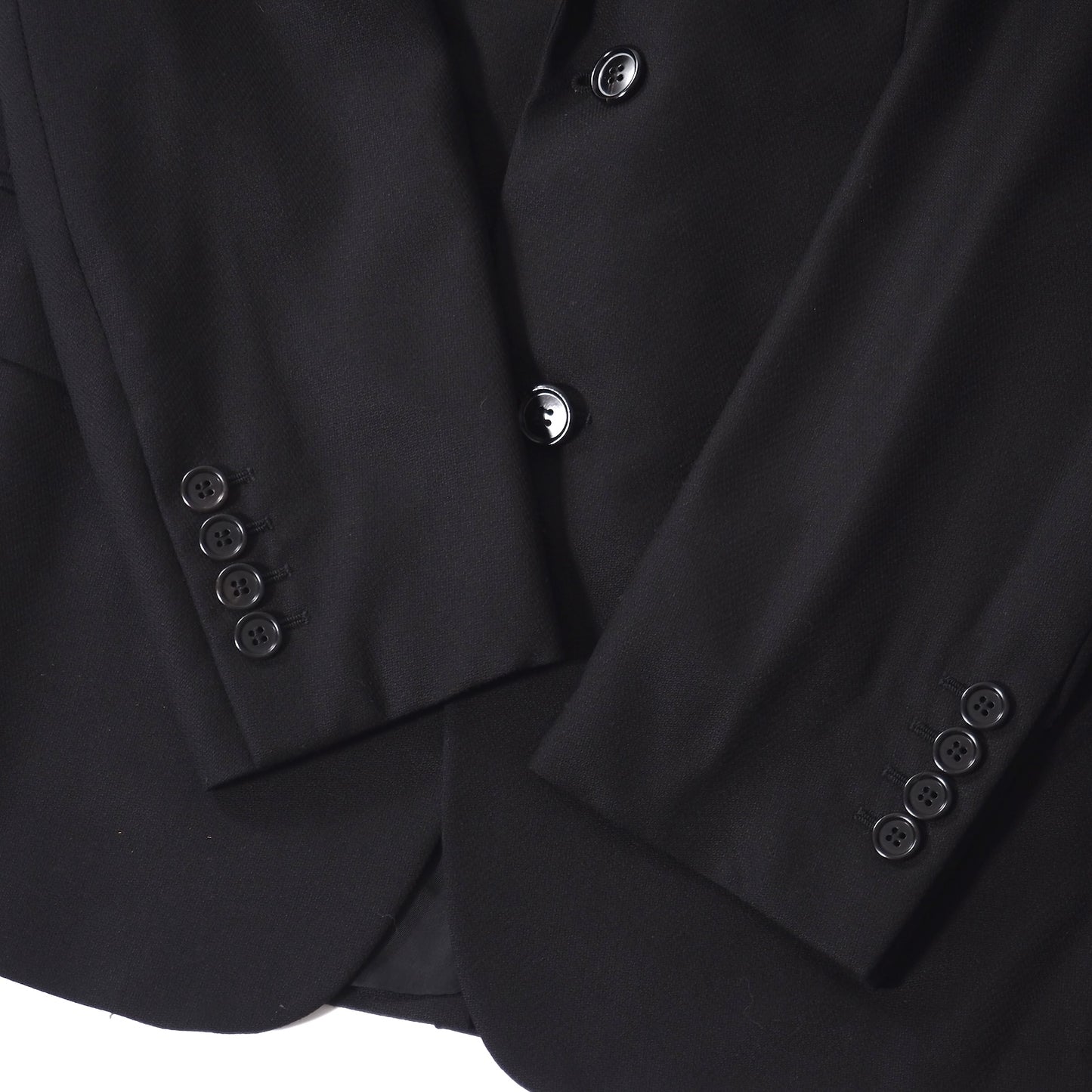 美品 ディオールオム DIOR HOMME クリスヴァンアッシュ ヴァージンウール シルク スーツ 46 ブラック メンズ 正規品 5-YI001