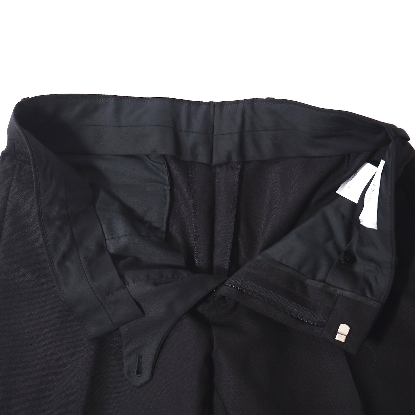 美品 ディオールオム DIOR HOMME クリスヴァンアッシュ ヴァージンウール シルク スーツ 46 ブラック メンズ 正規品 5-YI001