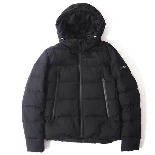 良品 タトラス TATRAS 2020年製 ウール ヘルボ ダウンジャケット 01 ブラック メンズ 正規品 5-YI002