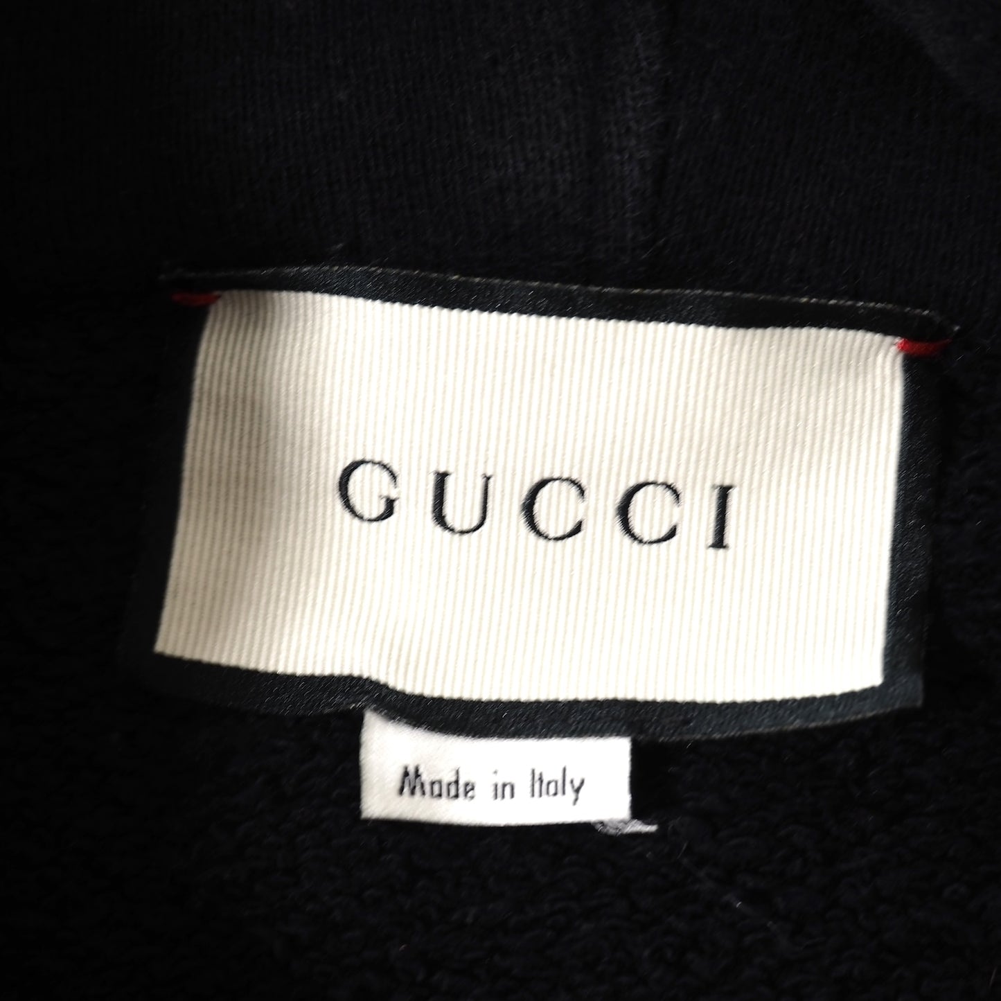 グッチ GUCCI ヴィンテージ加工 ロゴプリント パーカー XL ブラック メンズ 正規品 5-YI003