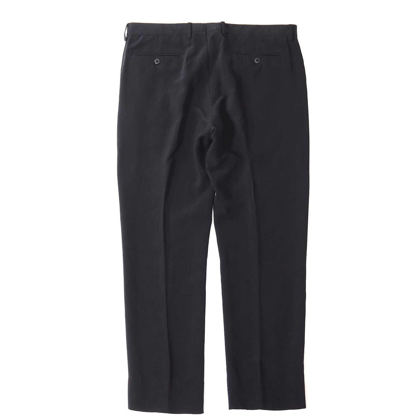 美品 ジョルジオアルマーニ GIORGIO ARMANI 2020年製 スラックス パンツ トラウザー 52 ブラック メンズ 正規品 5-YI004