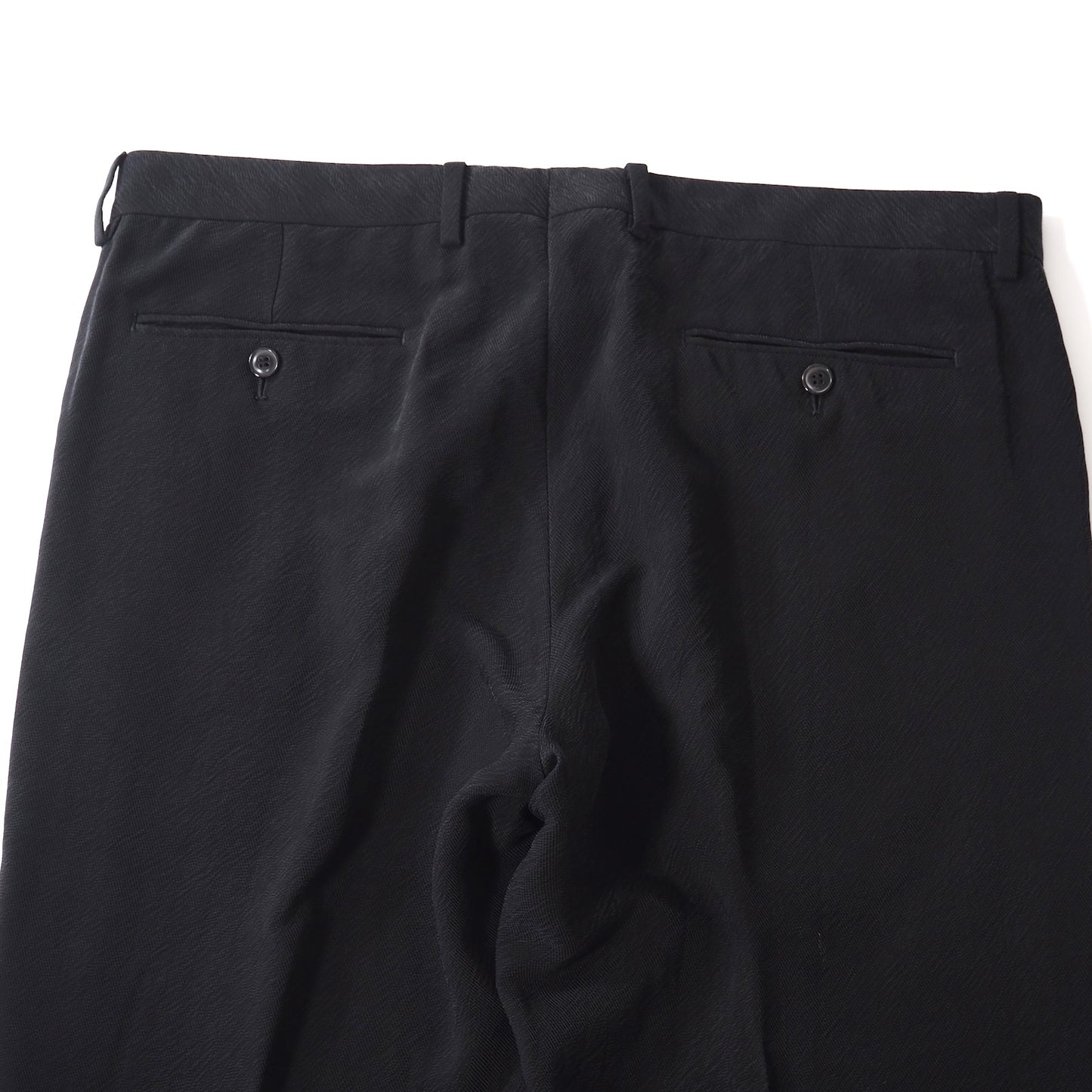 美品 ジョルジオアルマーニ GIORGIO ARMANI 2020年製 スラックス パンツ トラウザー 52 ブラック メンズ 正規品 5-YI004