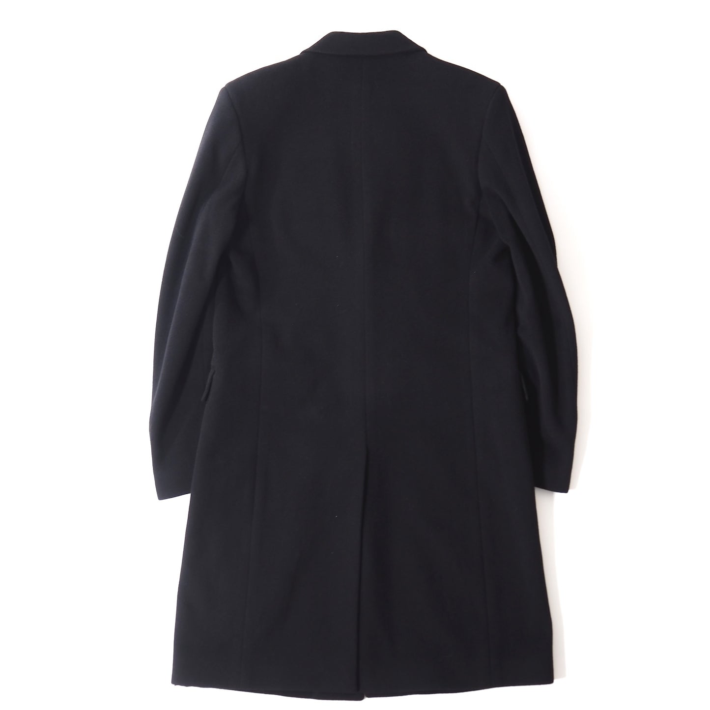 良品 ジバンシー GIVENCHY 現行 ウール カシミヤ チェスターコート 48 ブラック メンズ 正規品 5-YI010