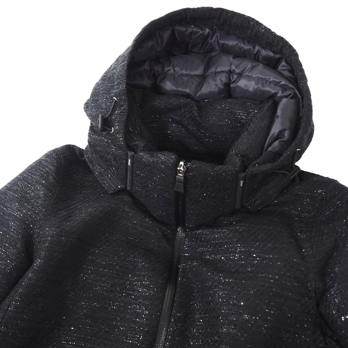 美品 ヘルノ HERNO Laminor ダウンコート 40 ブラック レディース 正規品 5-YI011