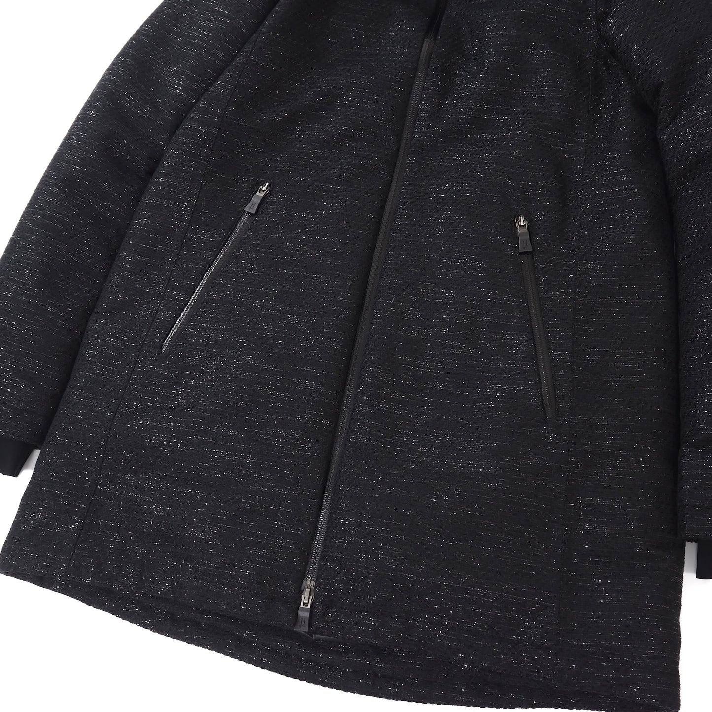 美品 ヘルノ HERNO Laminor ダウンコート 40 ブラック レディース 正規品 5-YI011